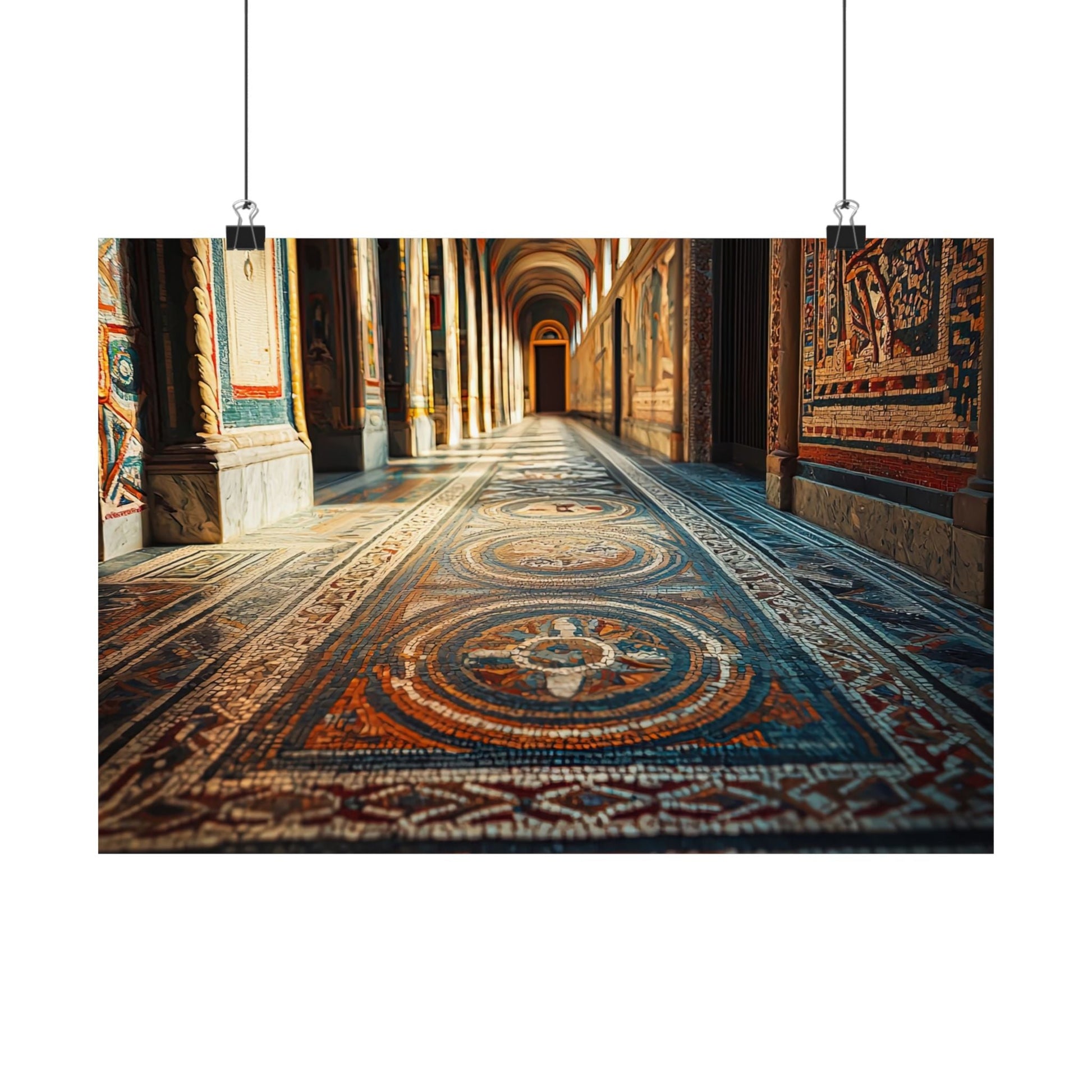 Corridor of Mosaics Poster - JG Visual Arts