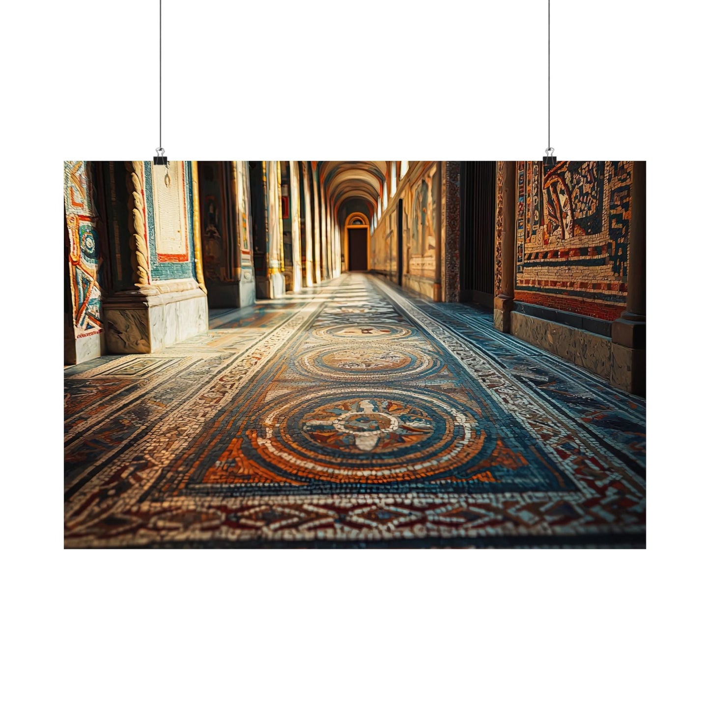 Corridor of Mosaics Poster - JG Visual Arts
