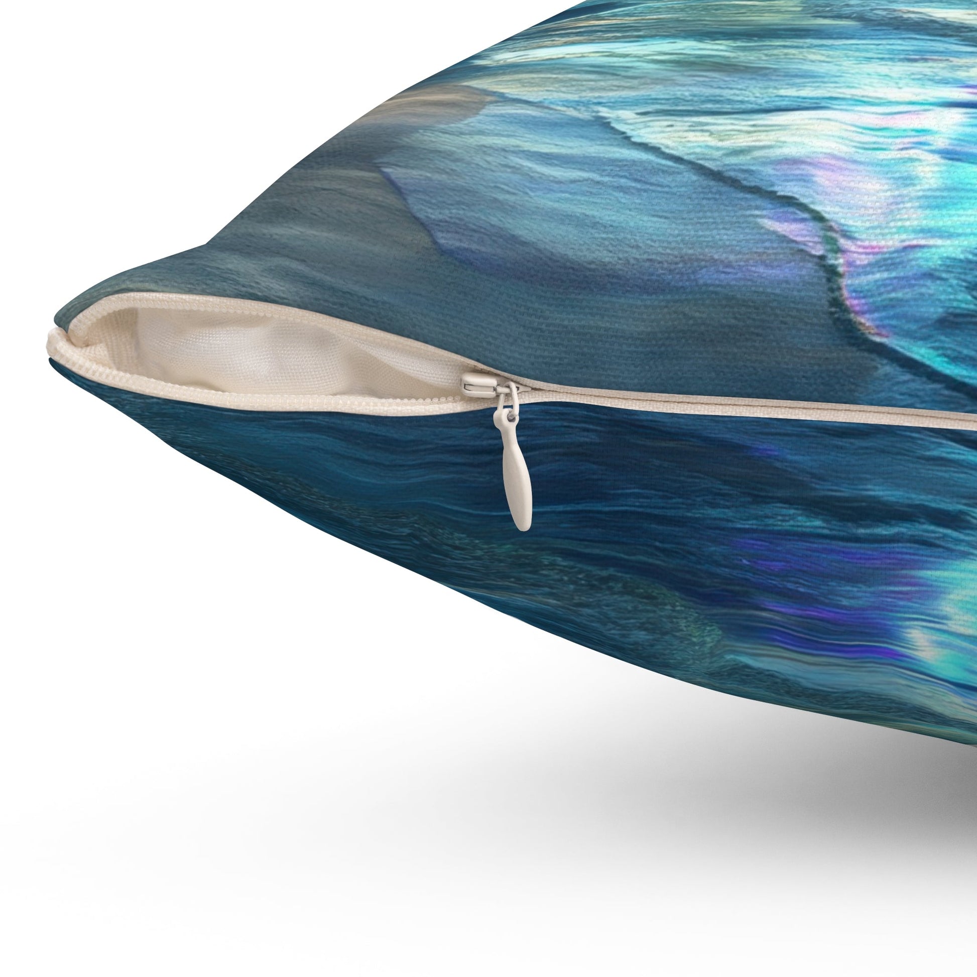 Cosmic Shores — Nebula Beach Throw Pillow - JG Visual Arts