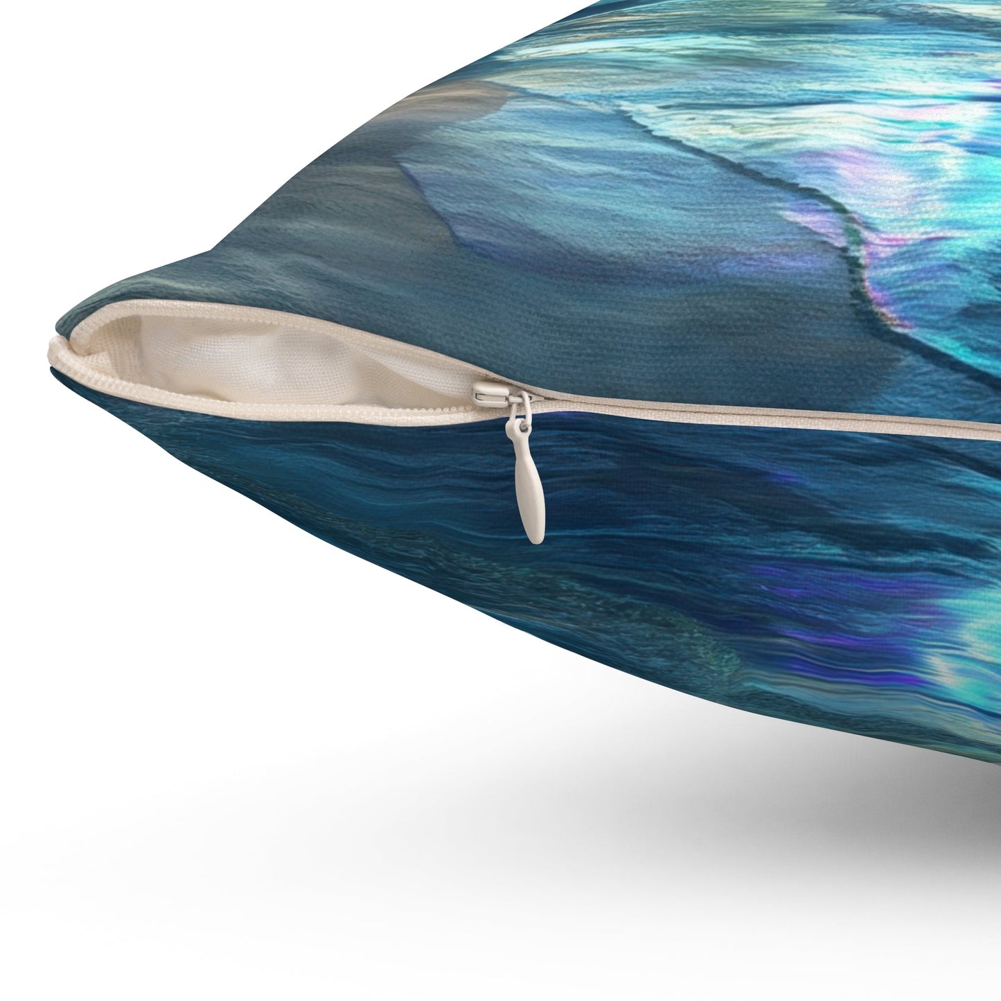 Cosmic Shores — Nebula Beach Throw Pillow - JG Visual Arts