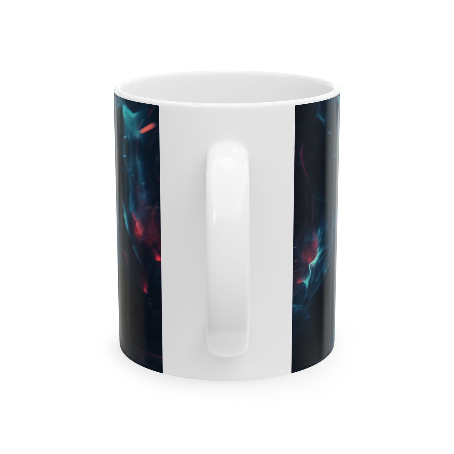Crystal Mandala — Ember & Ice Kaleidoscope Mug - JG Visual Arts