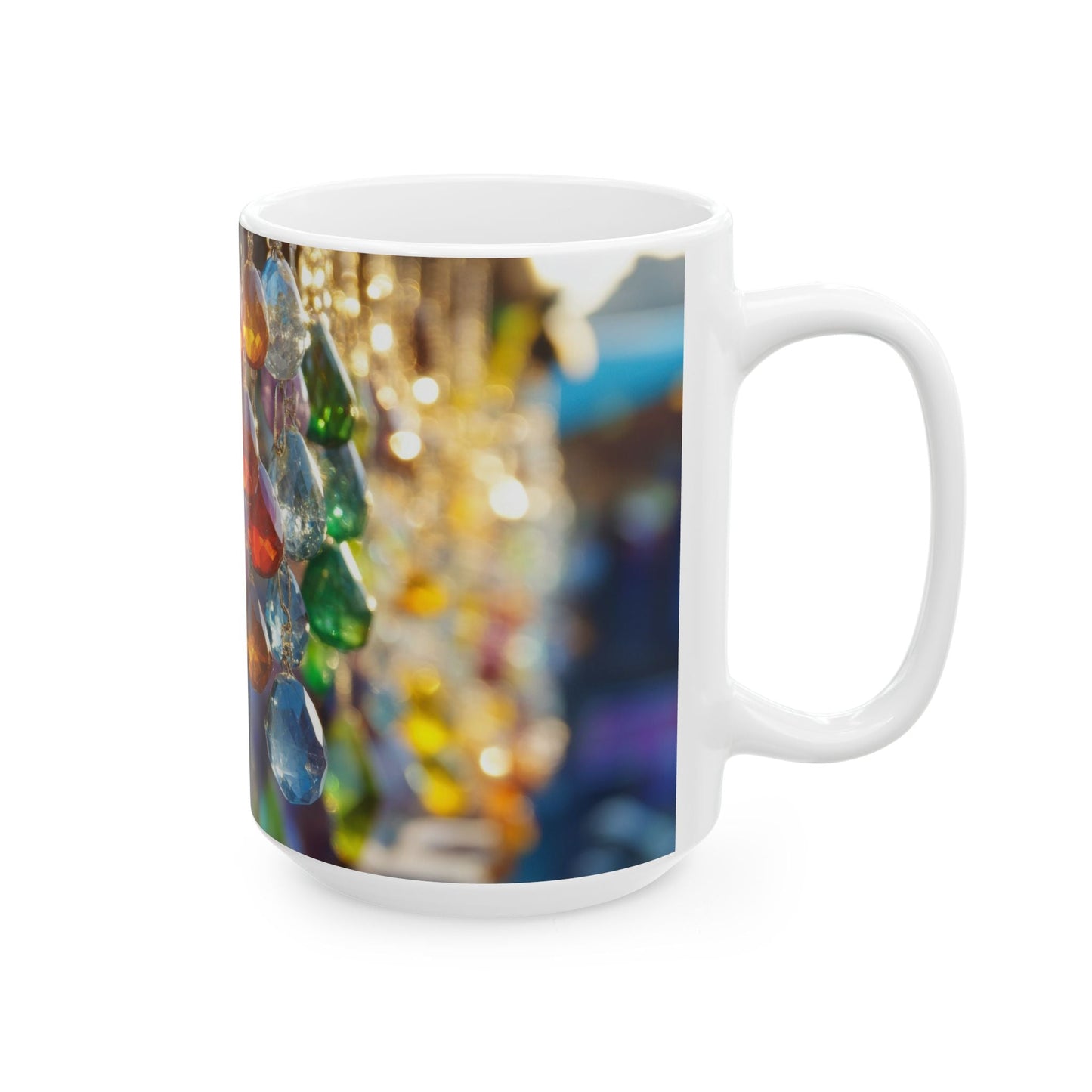 Crystal Rain — Hanging Gems Mug - JG Visual Arts