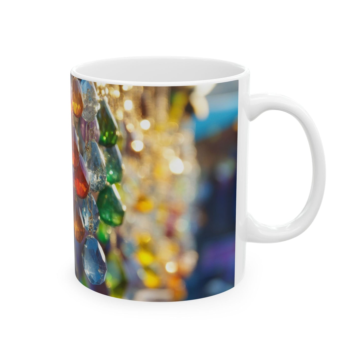 Crystal Rain — Hanging Gems Mug - JG Visual Arts