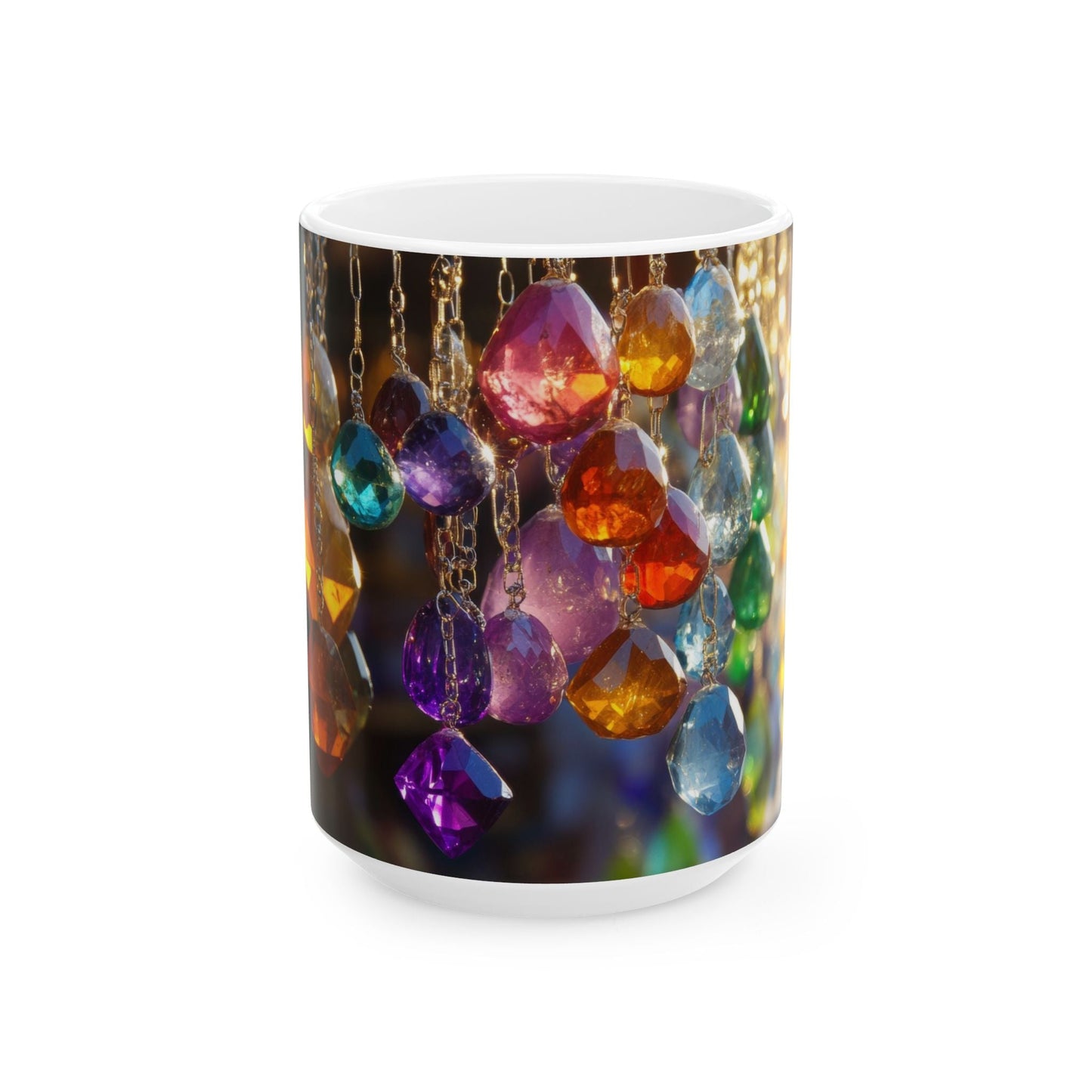 Crystal Rain — Hanging Gems Mug - JG Visual Arts