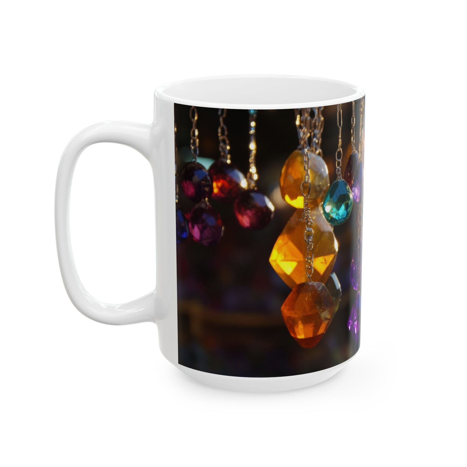 Crystal Rain — Hanging Gems Mug - JG Visual Arts