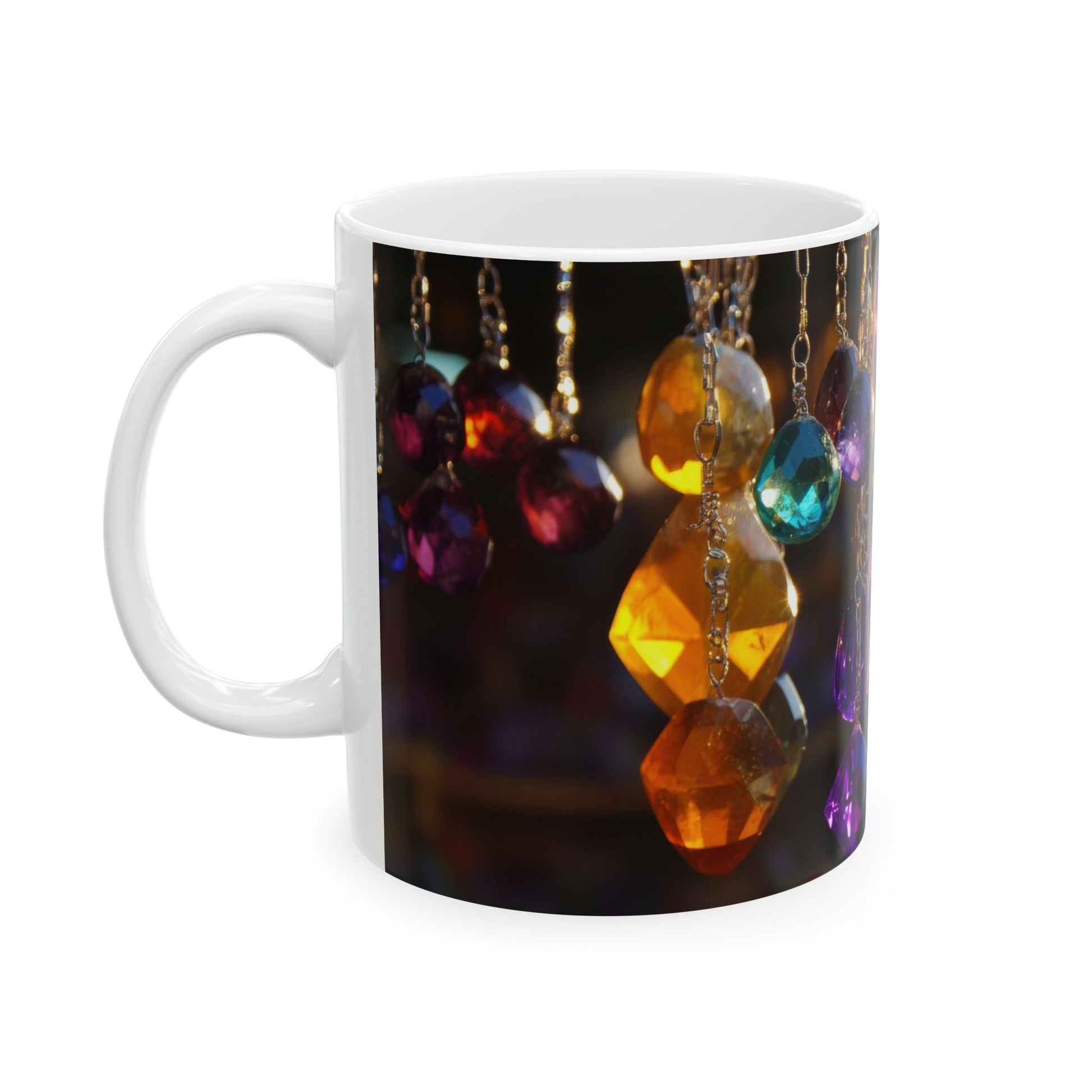 Crystal Rain — Hanging Gems Mug - JG Visual Arts