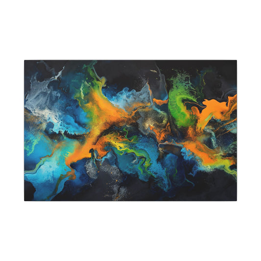 Cyan Fathom Canvas - JG Visual Arts