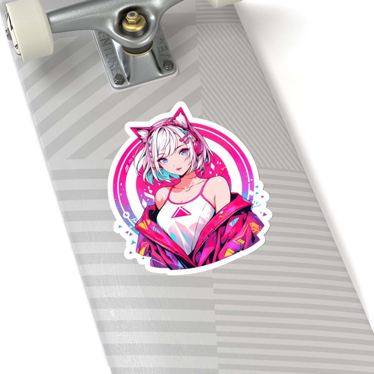 Cybernetic Dreams: Neon Pulse, Sticker - JDG Visual Arts