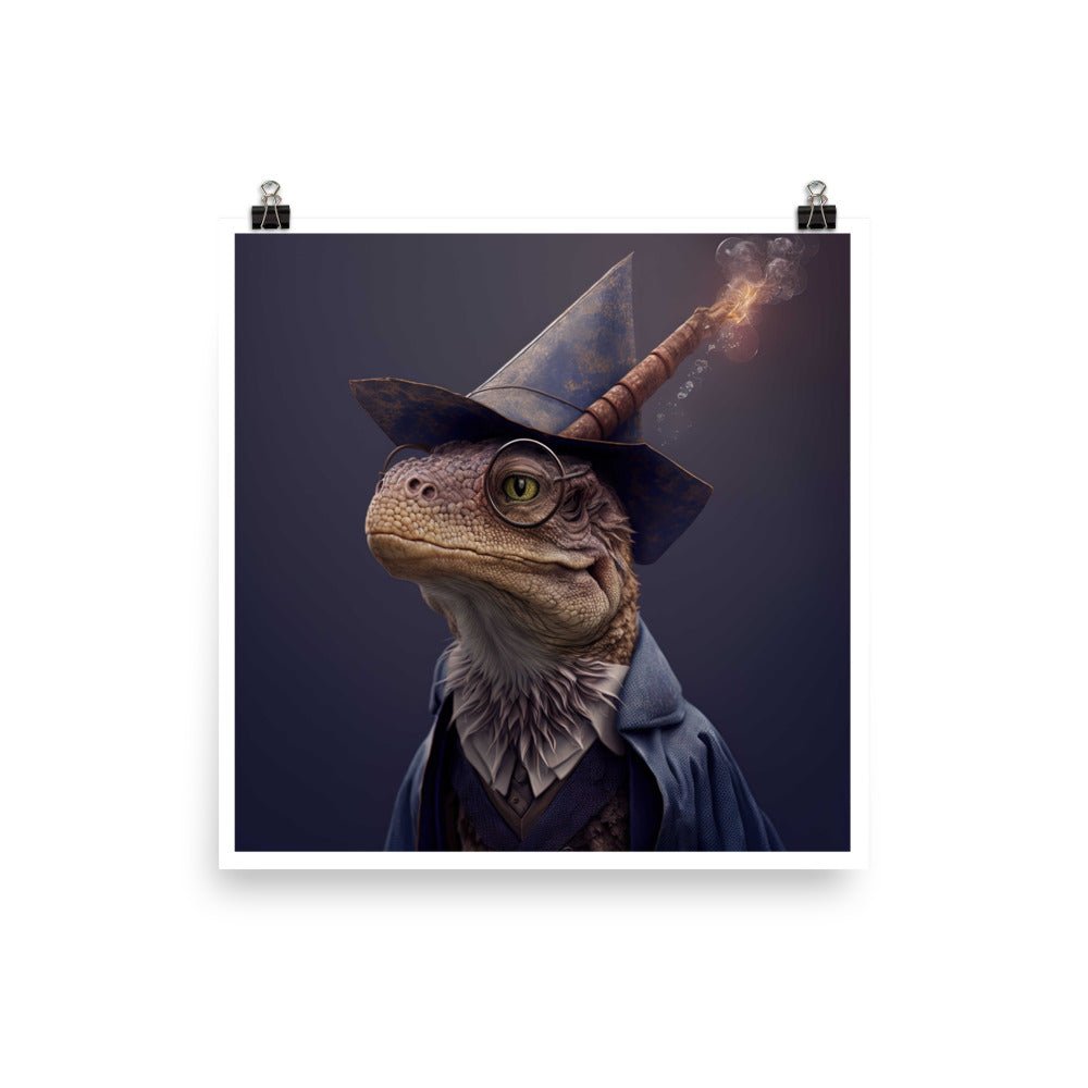 Dinosaur Wizard II Poster - JDG Visual Arts