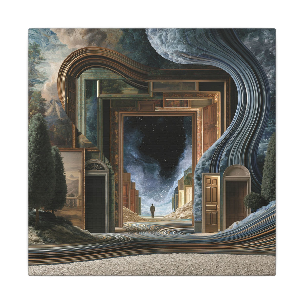 Doors of Perception — Square Canvas - JG Visual Arts