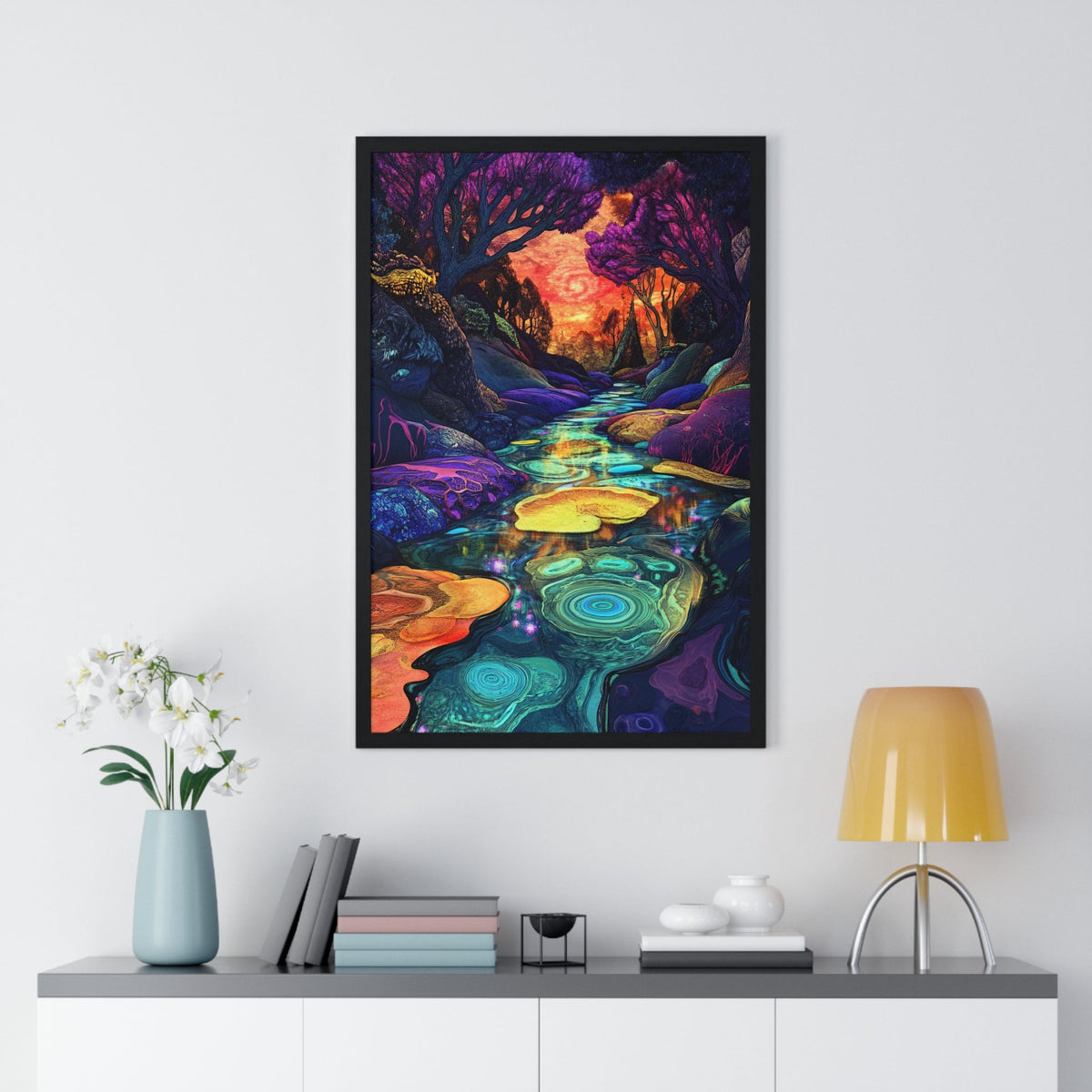 Dreamscape River Framed Print - JG Visual Arts