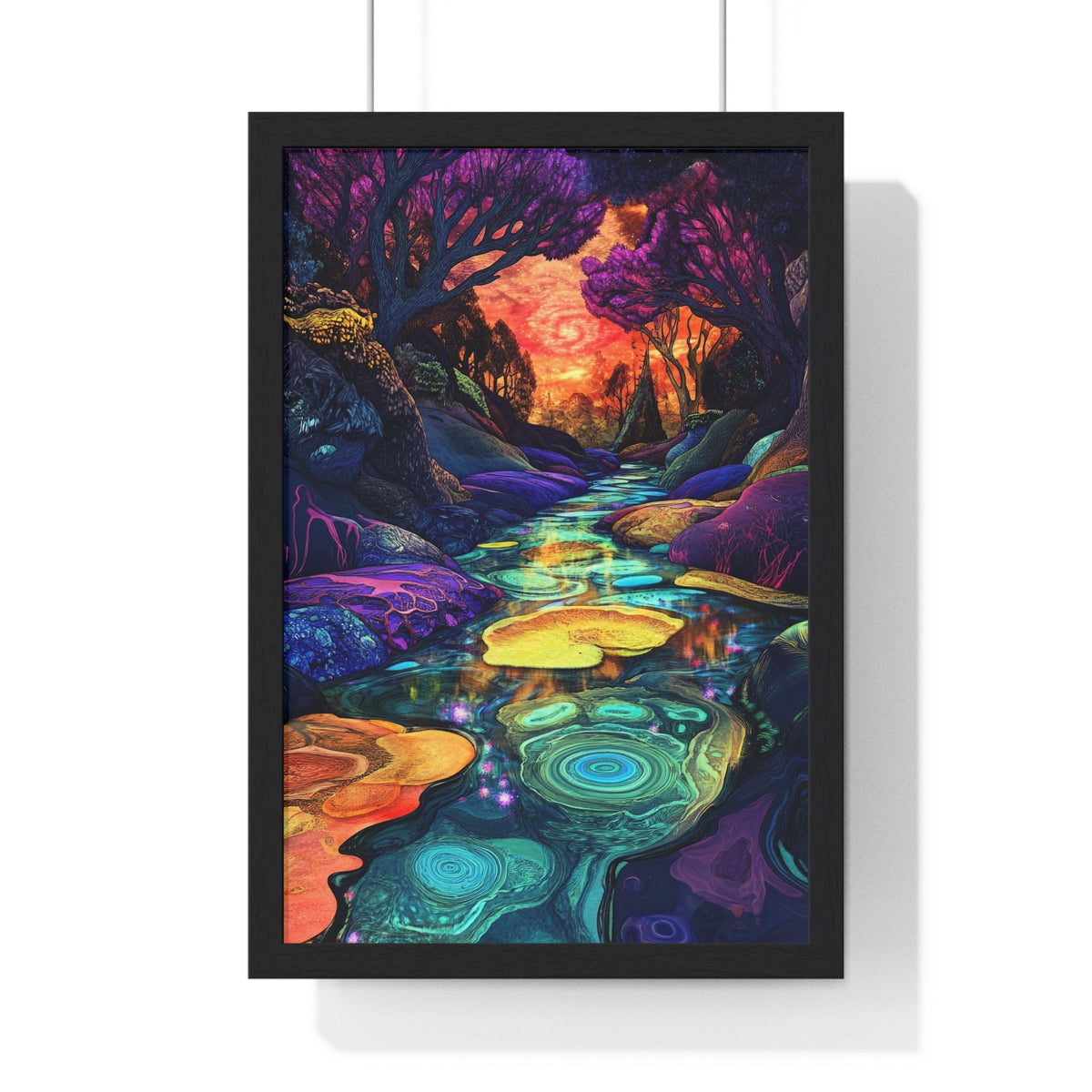 Dreamscape River Framed Print - JG Visual Arts