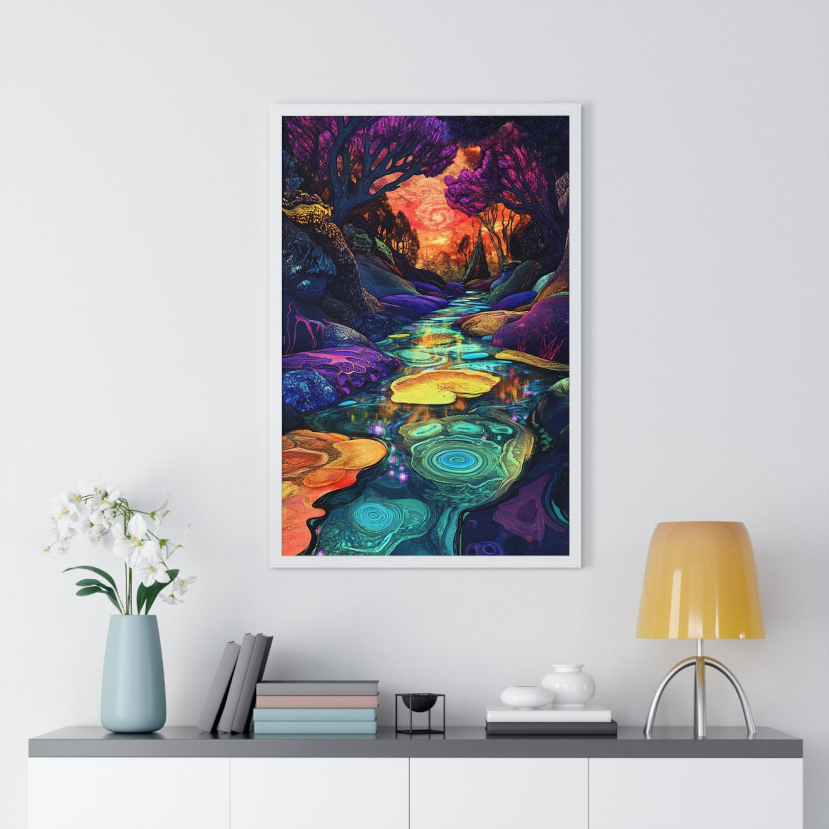 Dreamscape River Framed Print - JG Visual Arts