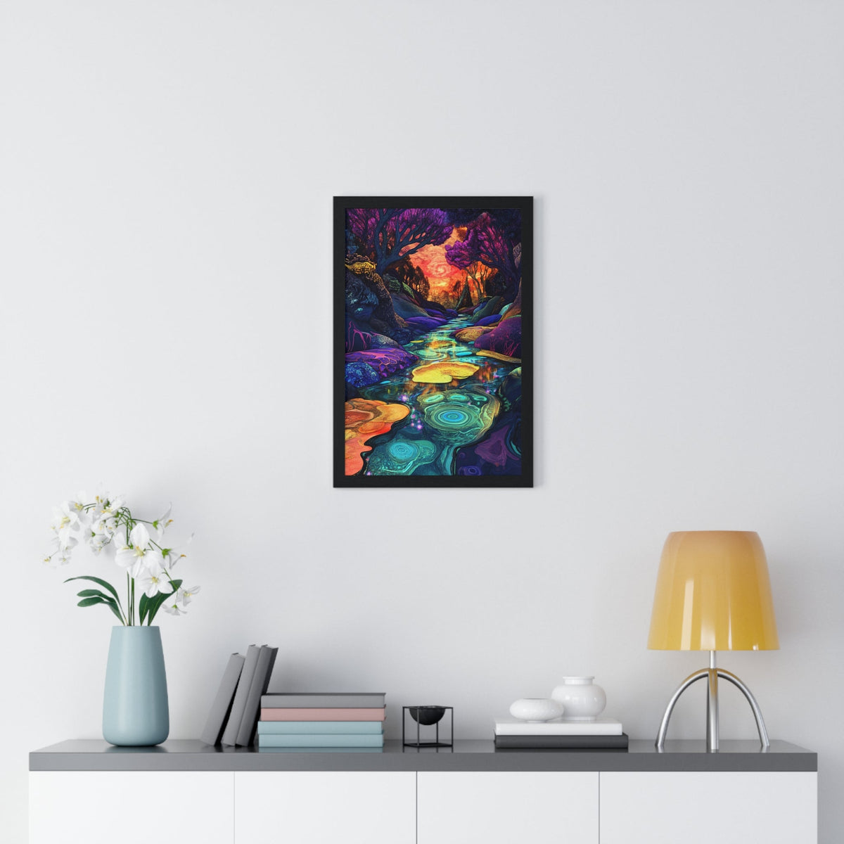 Dreamscape River Framed Print - JG Visual Arts
