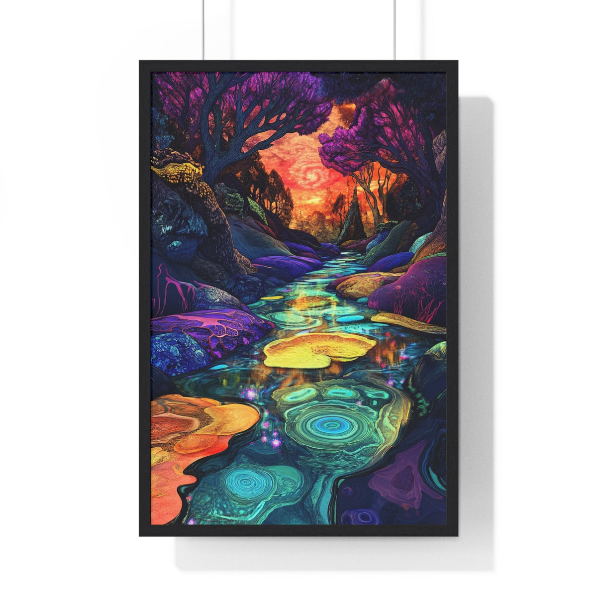Dreamscape River Framed Print - JG Visual Arts