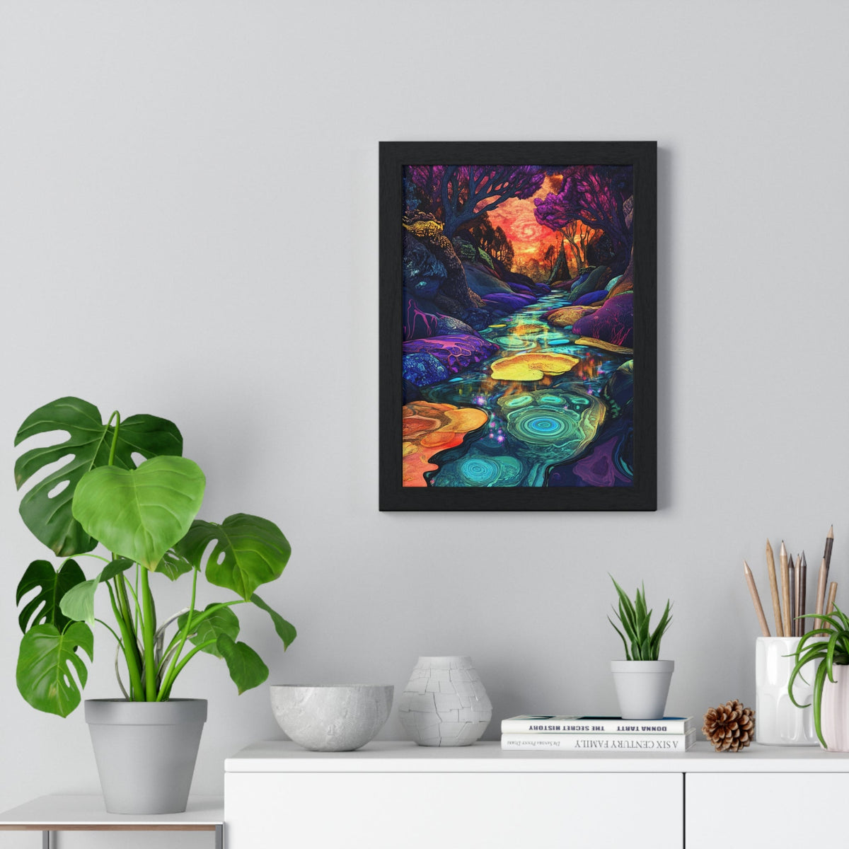 Dreamscape River Framed Print - JG Visual Arts