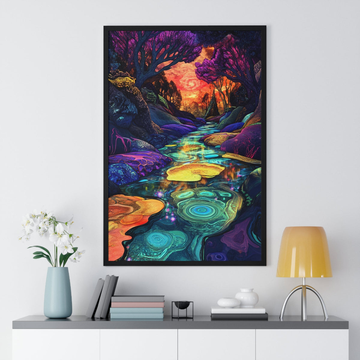 Dreamscape River Framed Print - JG Visual Arts
