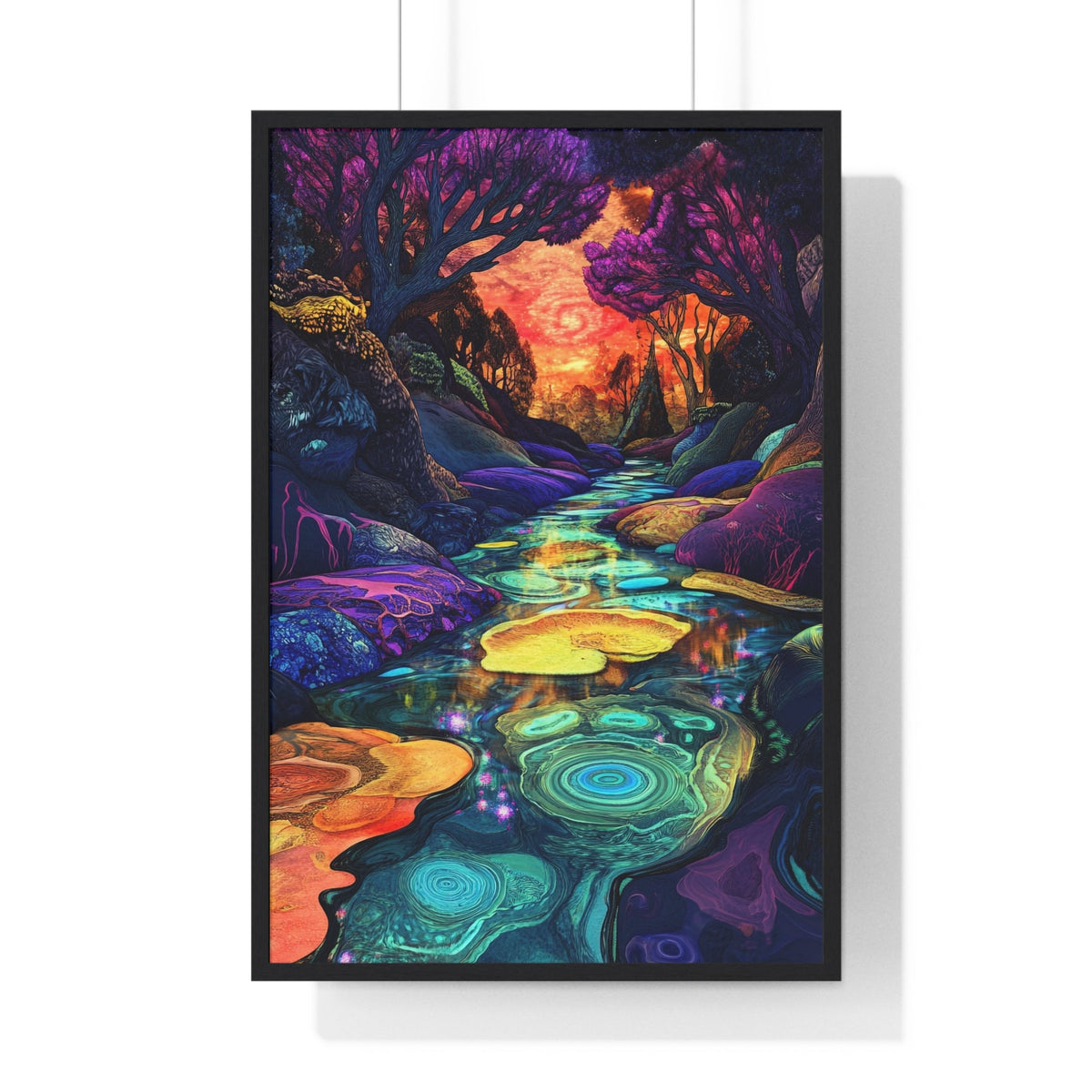 Dreamscape River Framed Print - JG Visual Arts