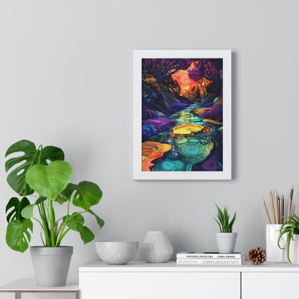 Dreamscape River Framed Print - JG Visual Arts