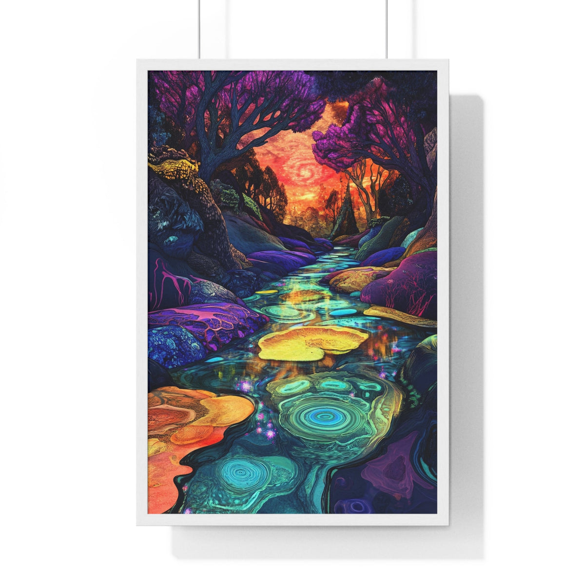 Dreamscape River Framed Print - JG Visual Arts