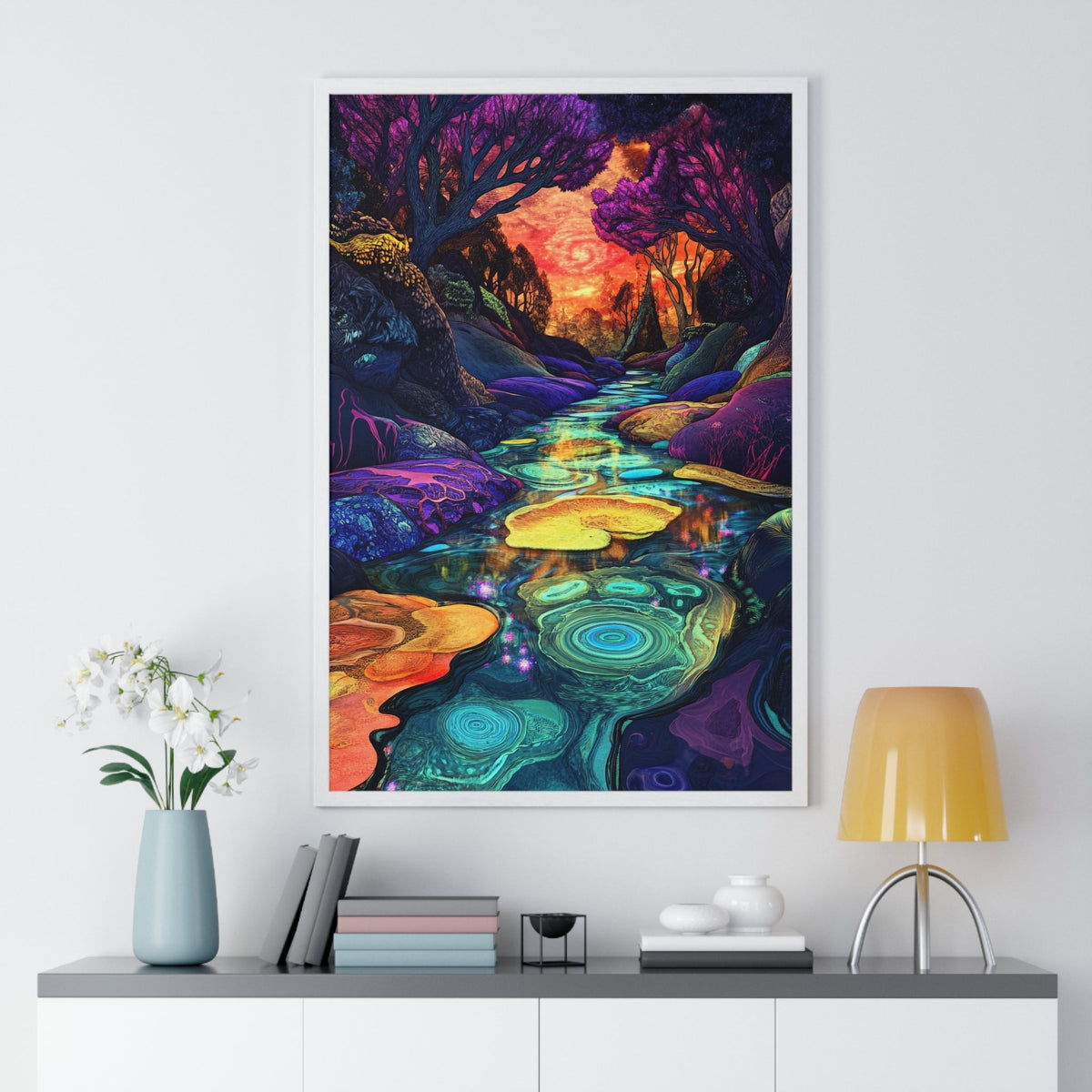 Dreamscape River Framed Print - JG Visual Arts