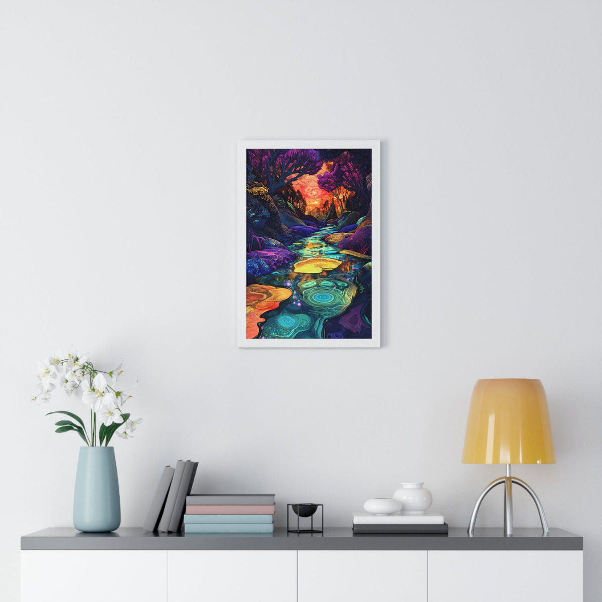 Dreamscape River Framed Print - JG Visual Arts