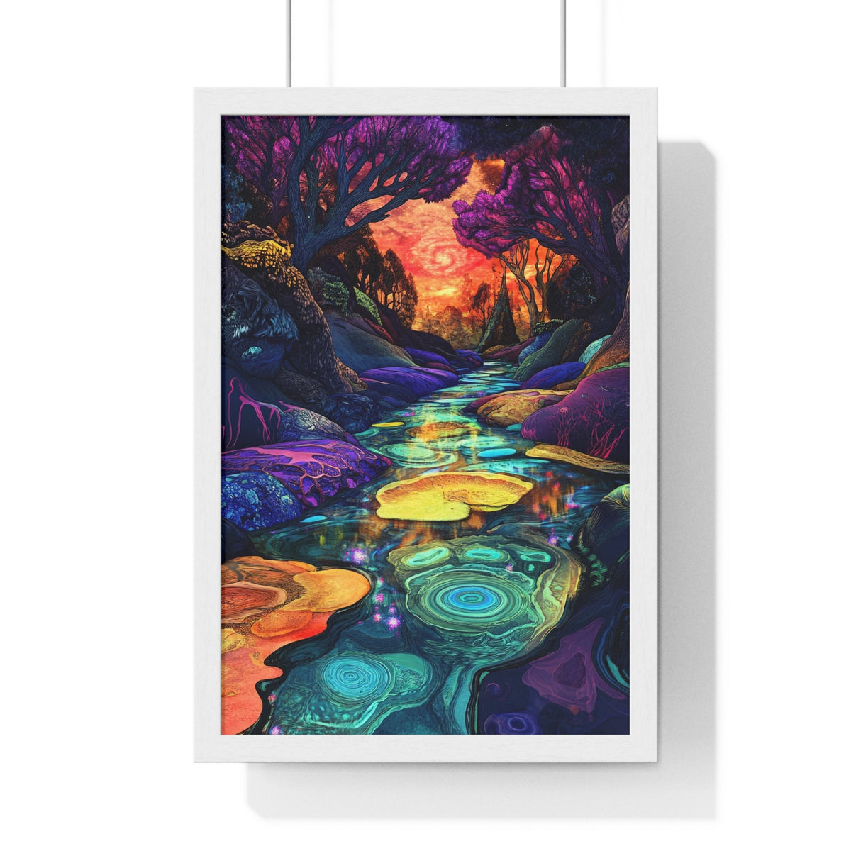 Dreamscape River Framed Print - JG Visual Arts