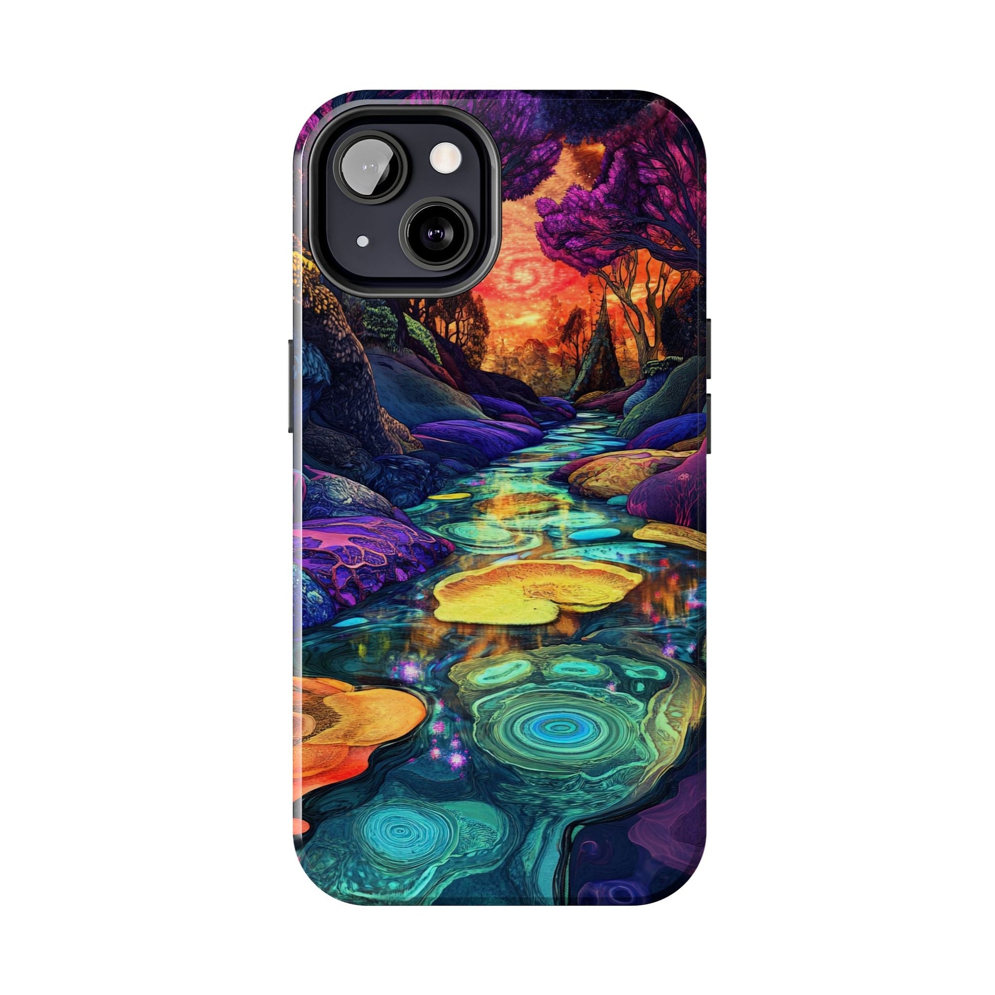 Dreamscape River — Psychedelic Canyon Phone Case - JDG Visual Arts