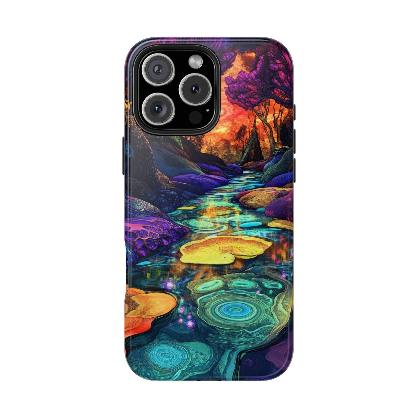 Dreamscape River — Psychedelic Canyon Phone Case - JG Visual Arts