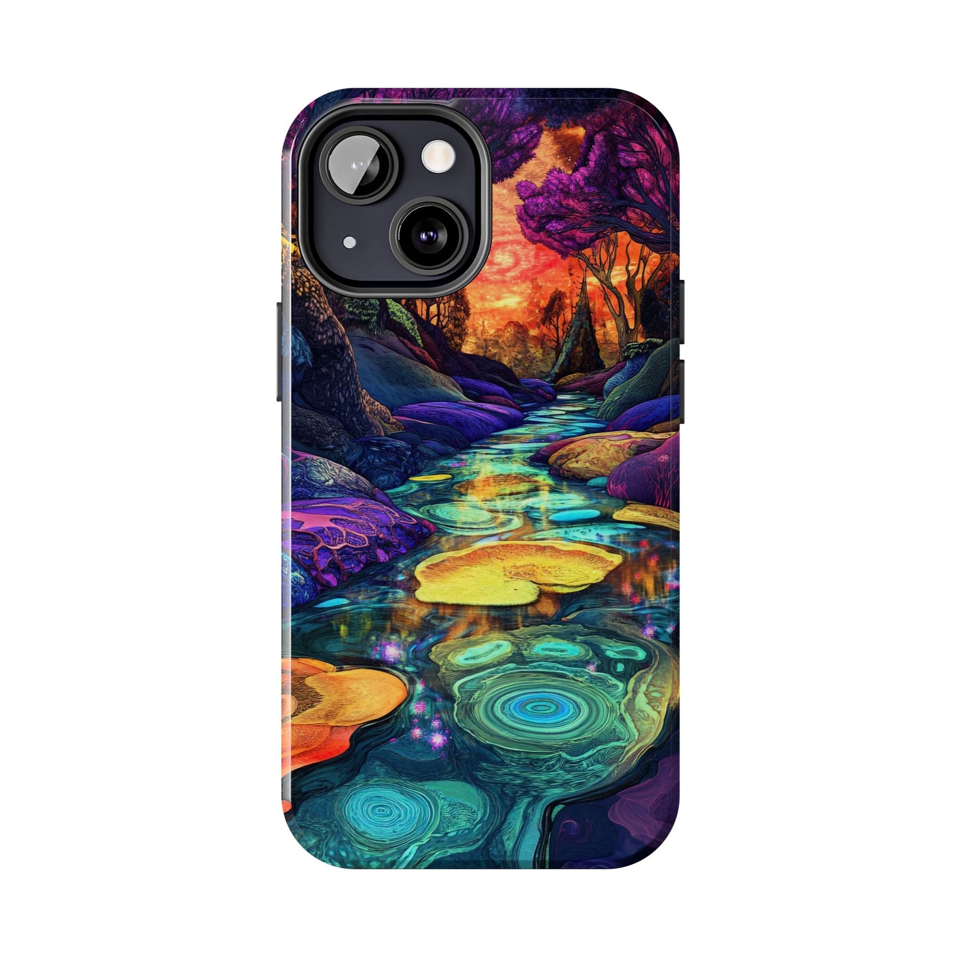Dreamscape River — Psychedelic Canyon Phone Case - JDG Visual Arts