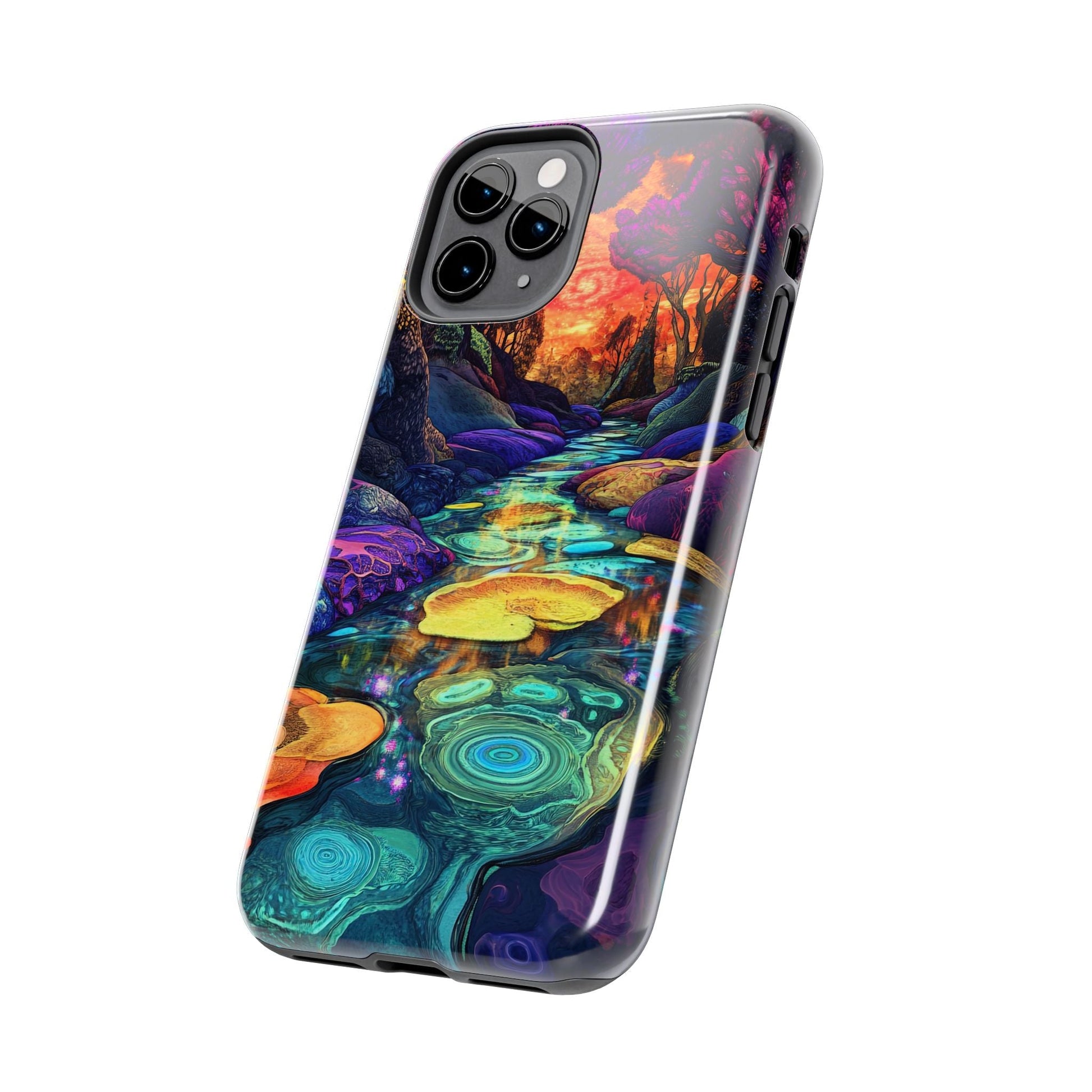 Dreamscape River — Psychedelic Canyon Phone Case - JG Visual Arts
