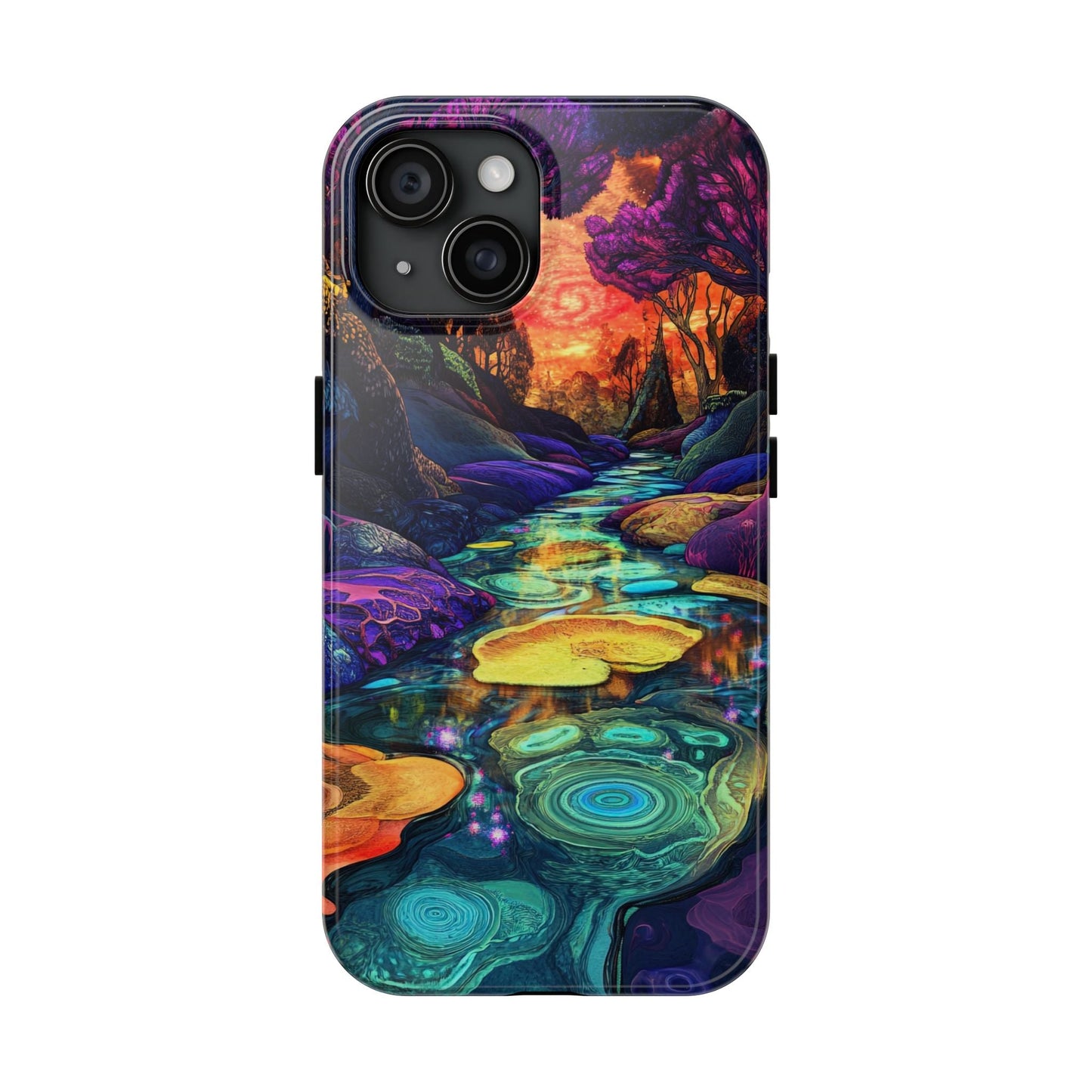 Dreamscape River — Psychedelic Canyon Phone Case - JG Visual Arts
