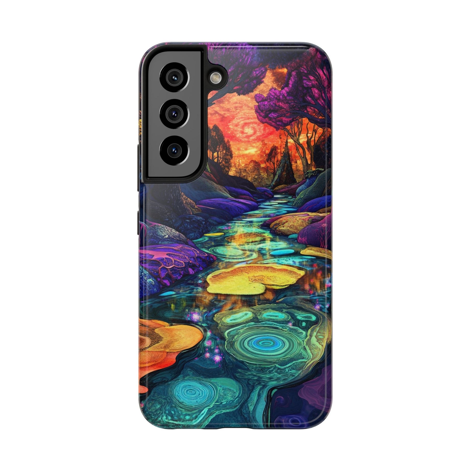 Dreamscape River — Psychedelic Canyon Phone Case - JG Visual Arts