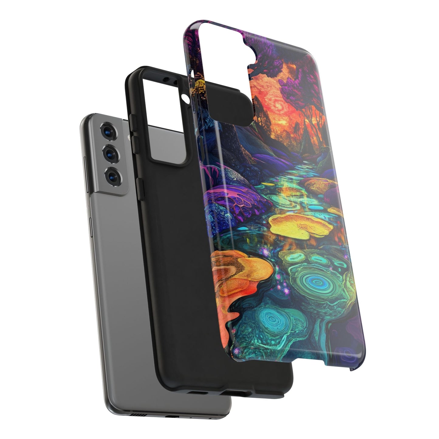 Dreamscape River — Psychedelic Canyon Phone Case - JDG Visual Arts