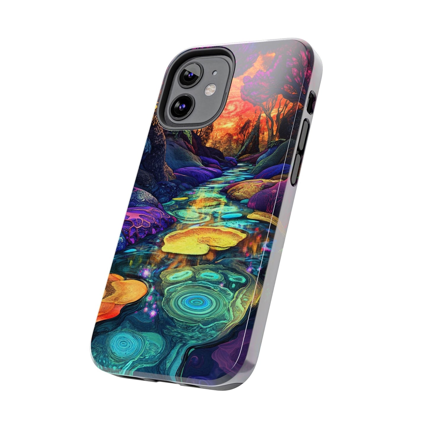 Dreamscape River — Psychedelic Canyon Phone Case - JG Visual Arts