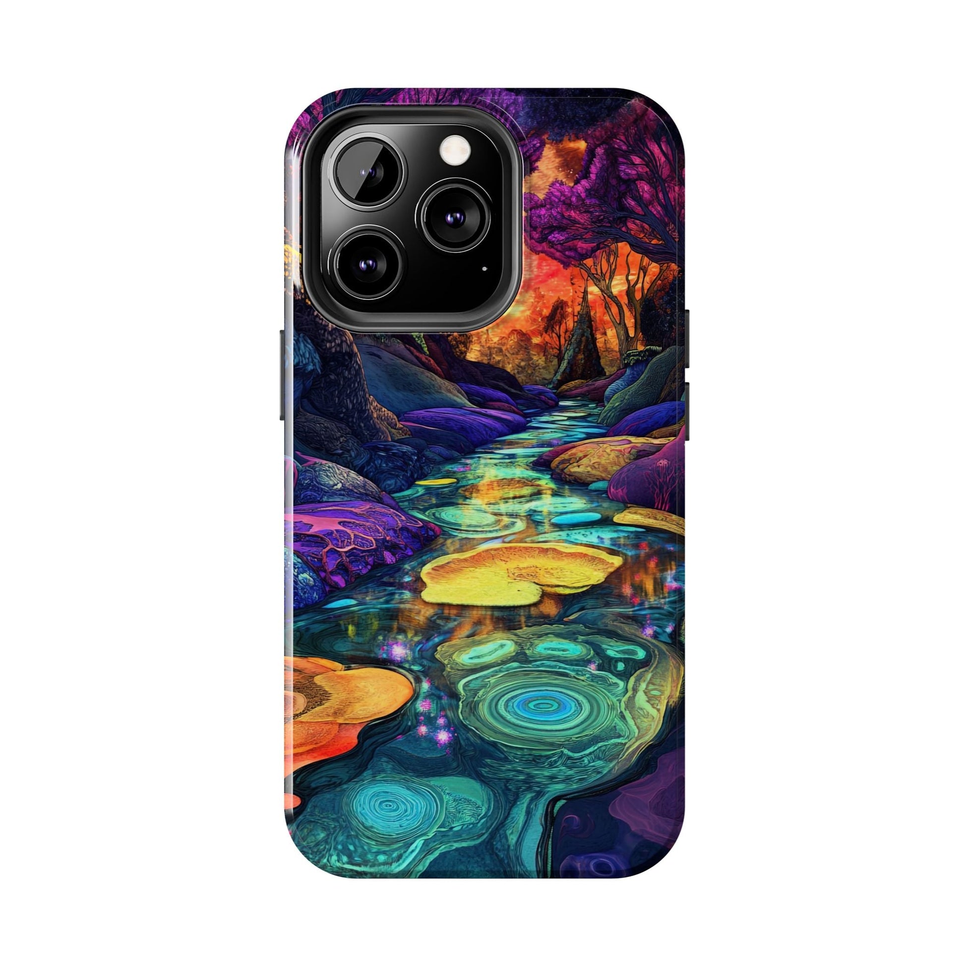 Dreamscape River — Psychedelic Canyon Phone Case - JDG Visual Arts