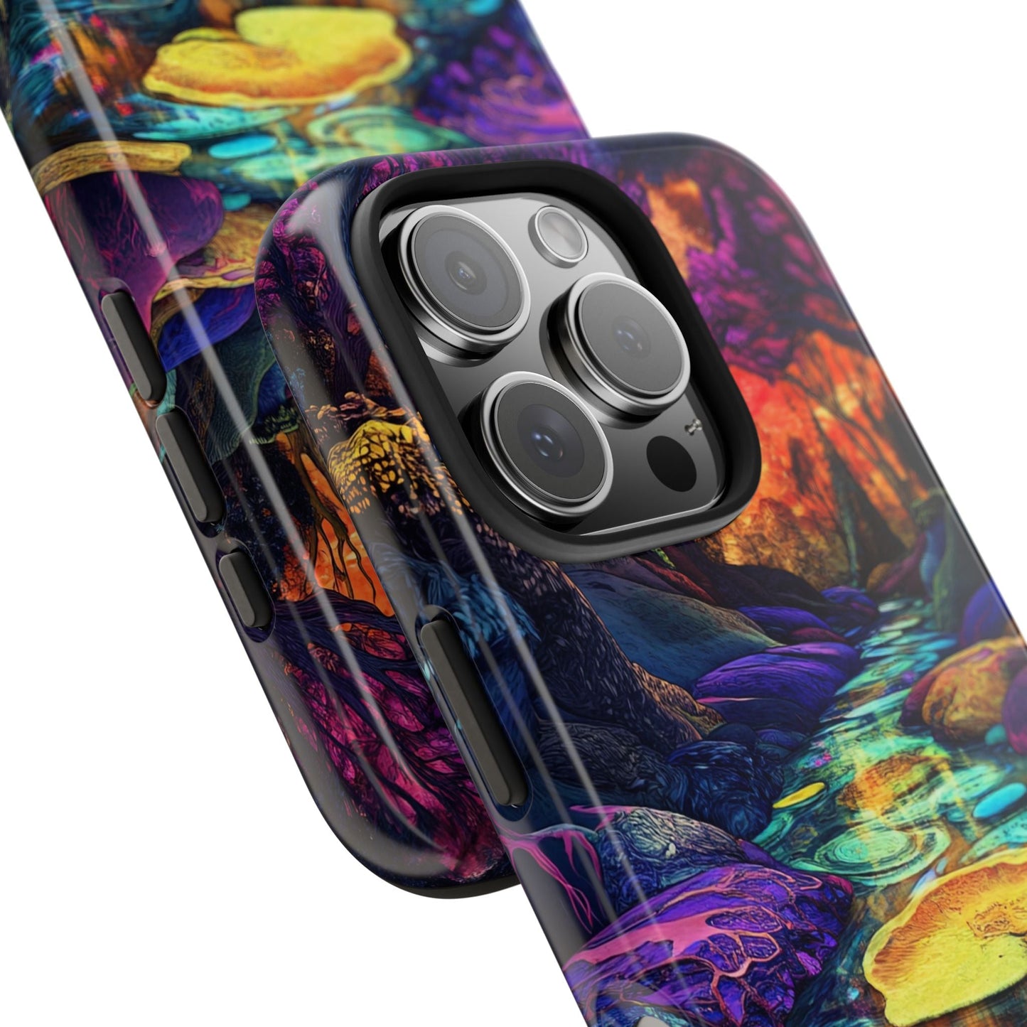 Dreamscape River — Psychedelic Canyon Phone Case - JDG Visual Arts