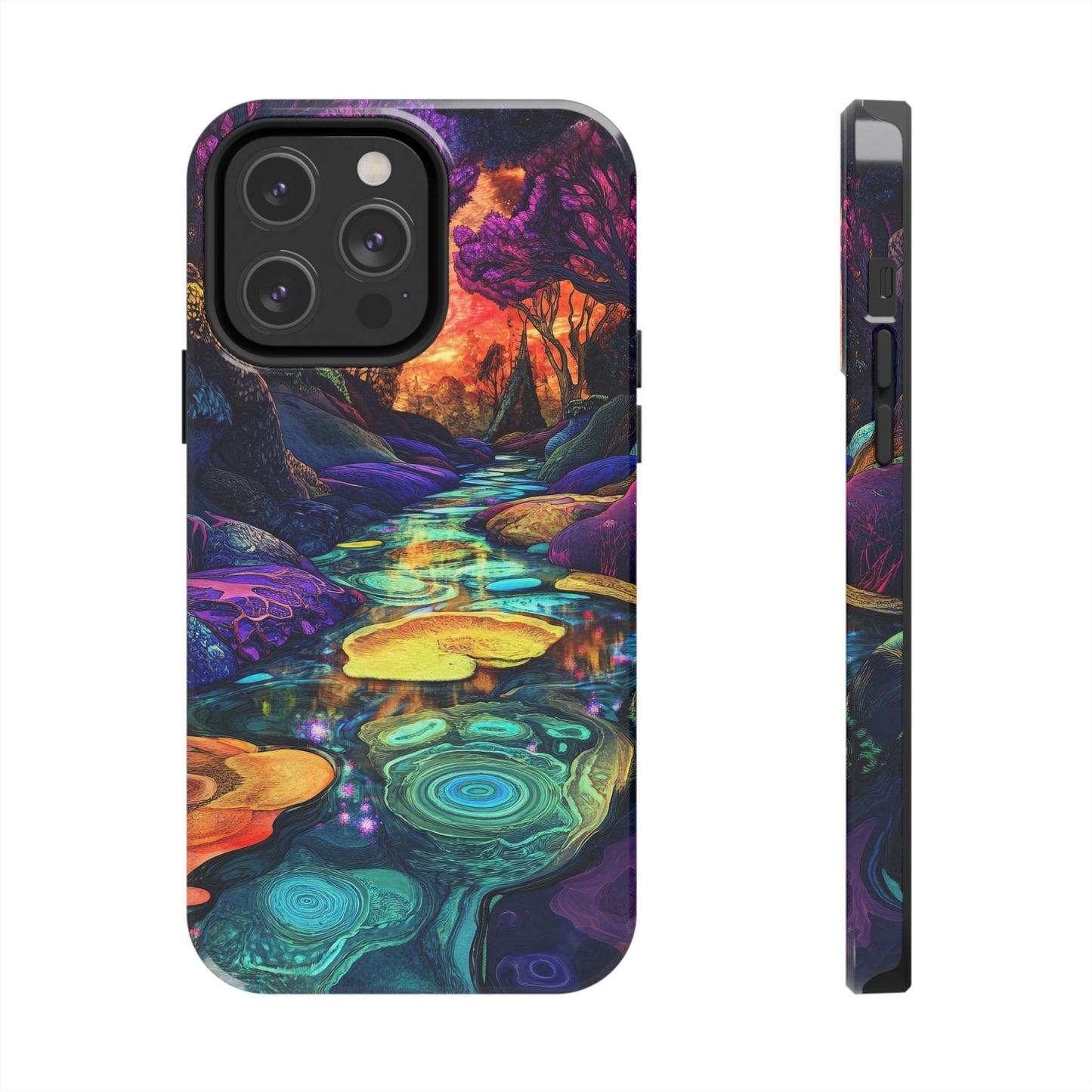 Dreamscape River — Psychedelic Canyon Phone Case - JG Visual Arts