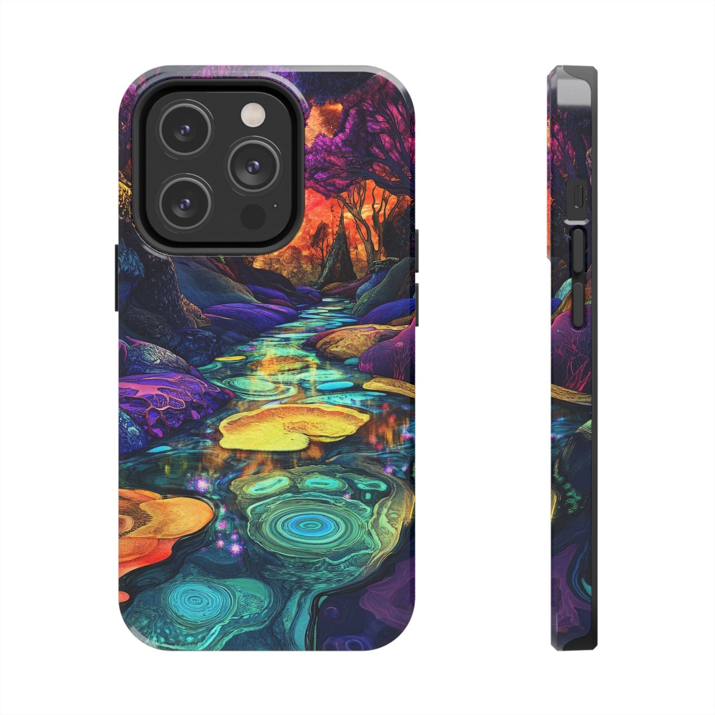 Dreamscape River — Psychedelic Canyon Phone Case - JG Visual Arts