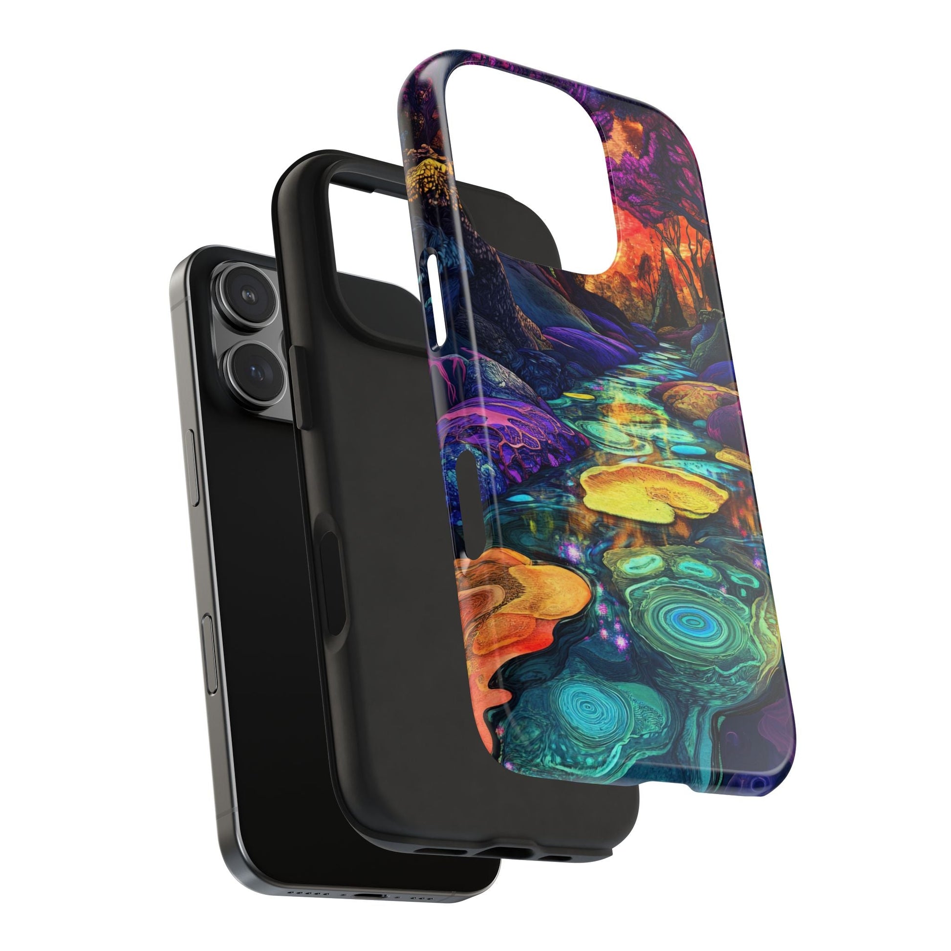 Dreamscape River — Psychedelic Canyon Phone Case - JDG Visual Arts
