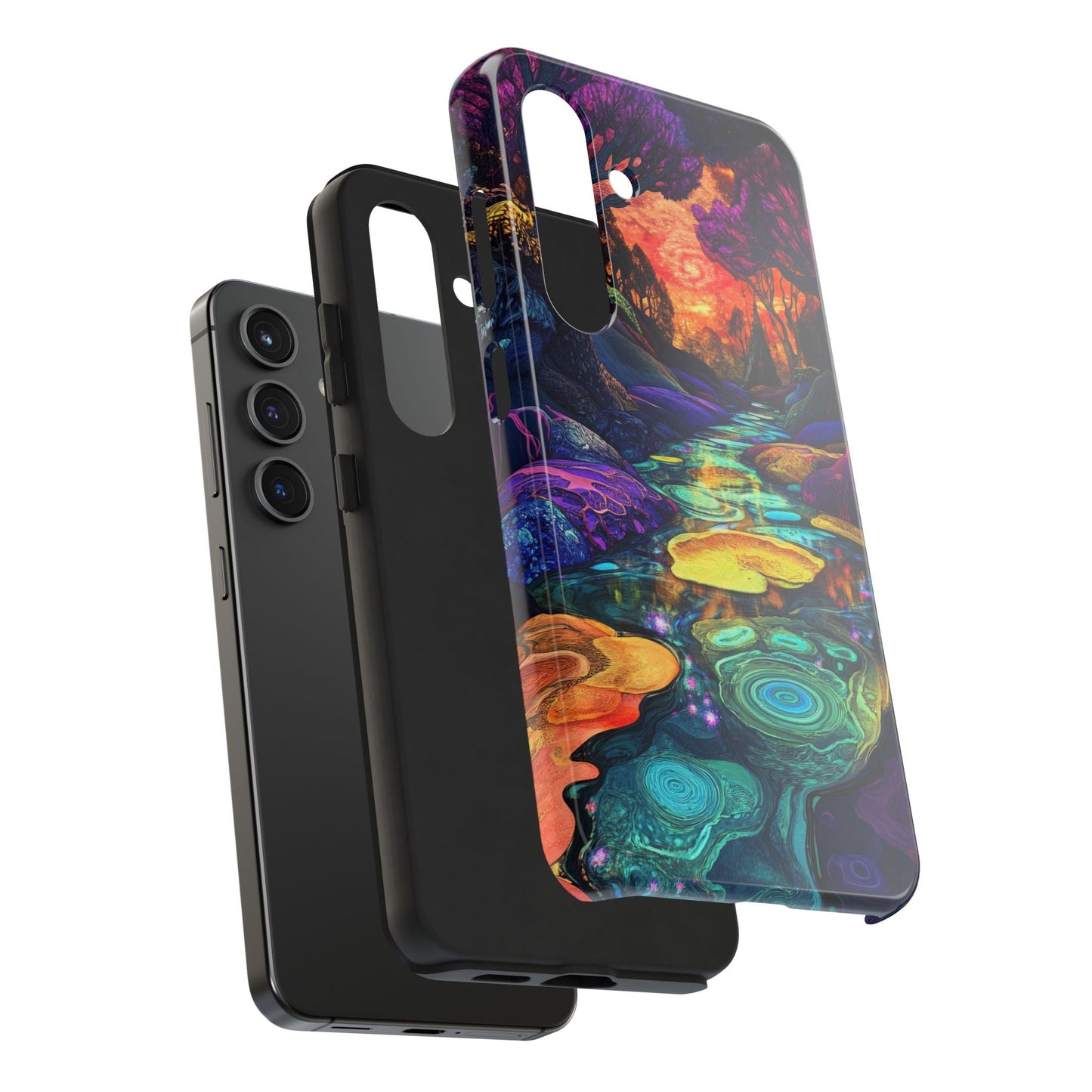 Dreamscape River — Psychedelic Canyon Phone Case - JDG Visual Arts