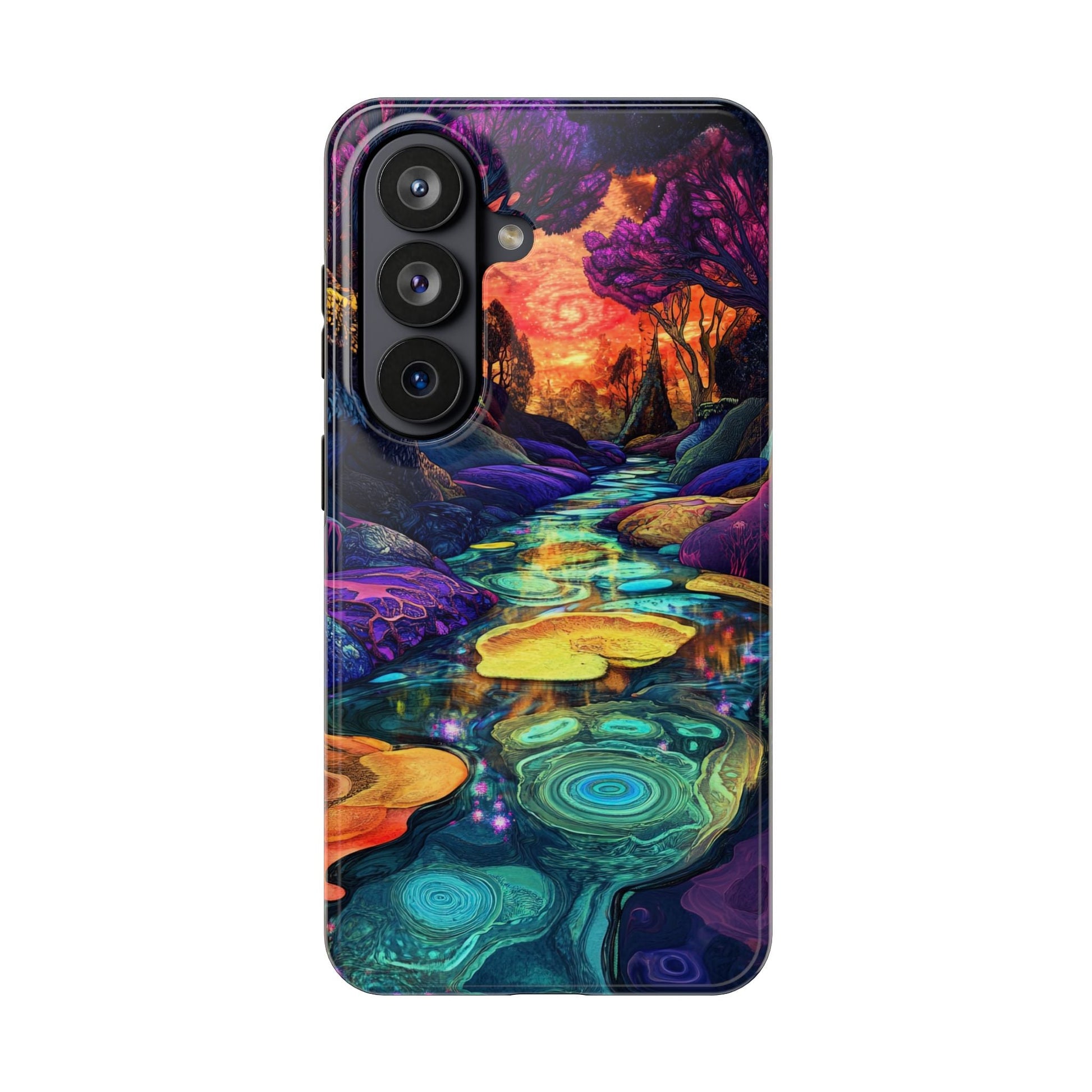 Dreamscape River — Psychedelic Canyon Phone Case - JG Visual Arts