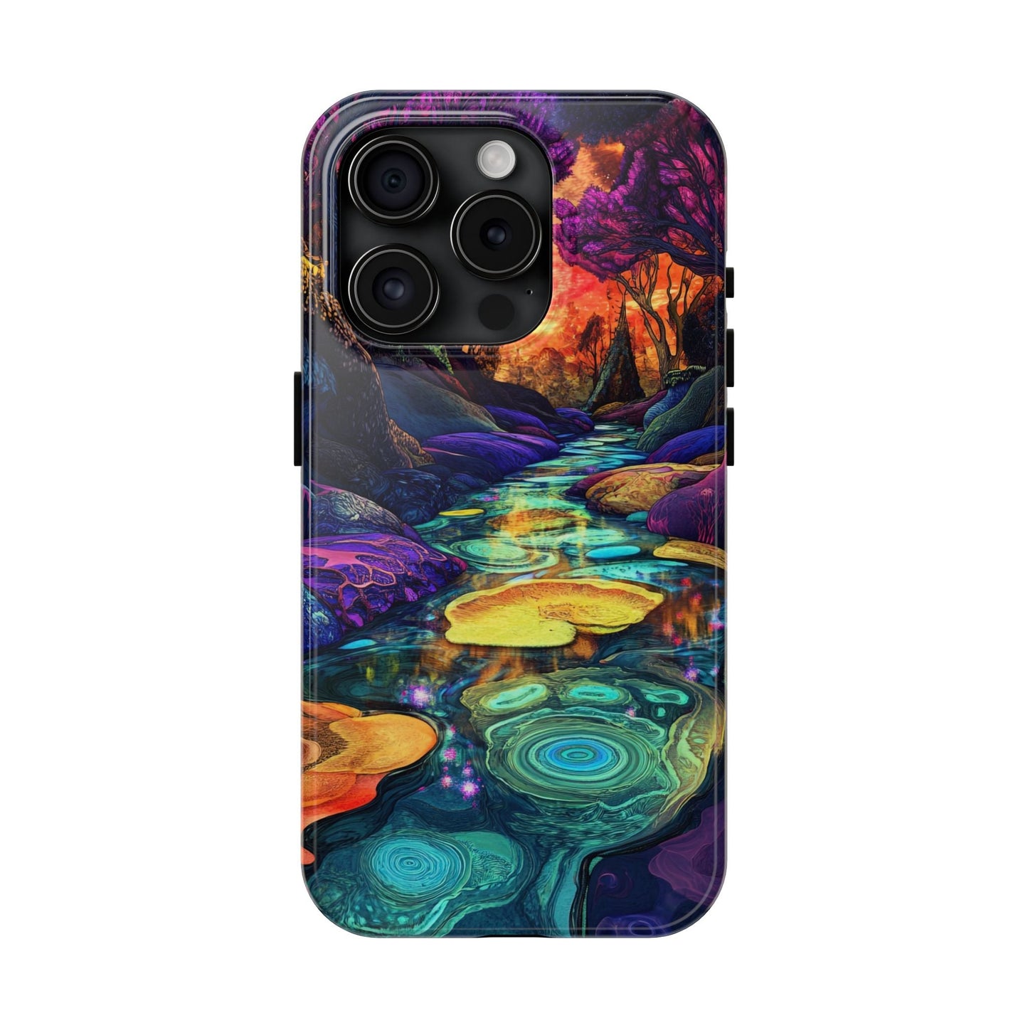 Dreamscape River — Psychedelic Canyon Phone Case - JG Visual Arts