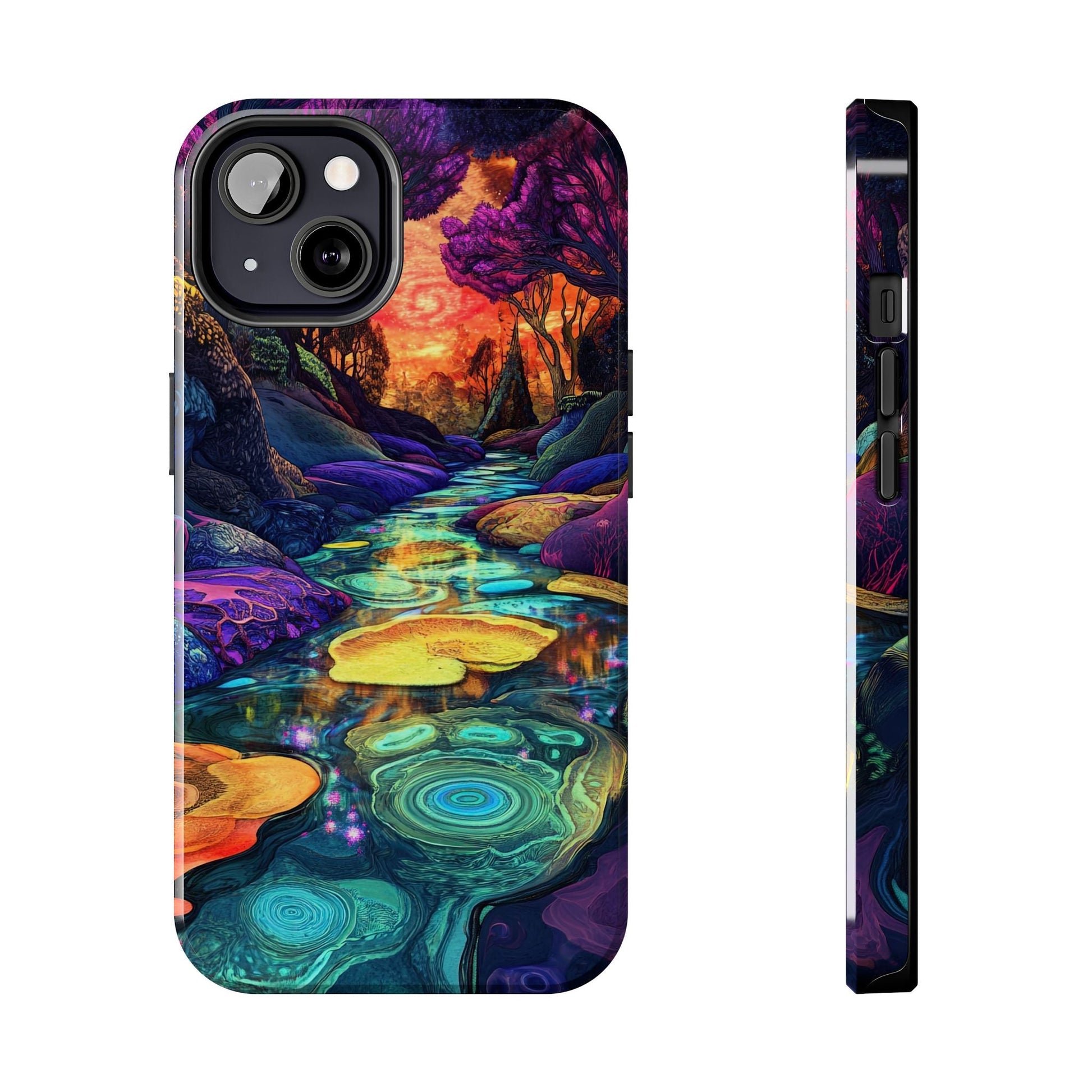 Dreamscape River — Psychedelic Canyon Phone Case - JG Visual Arts