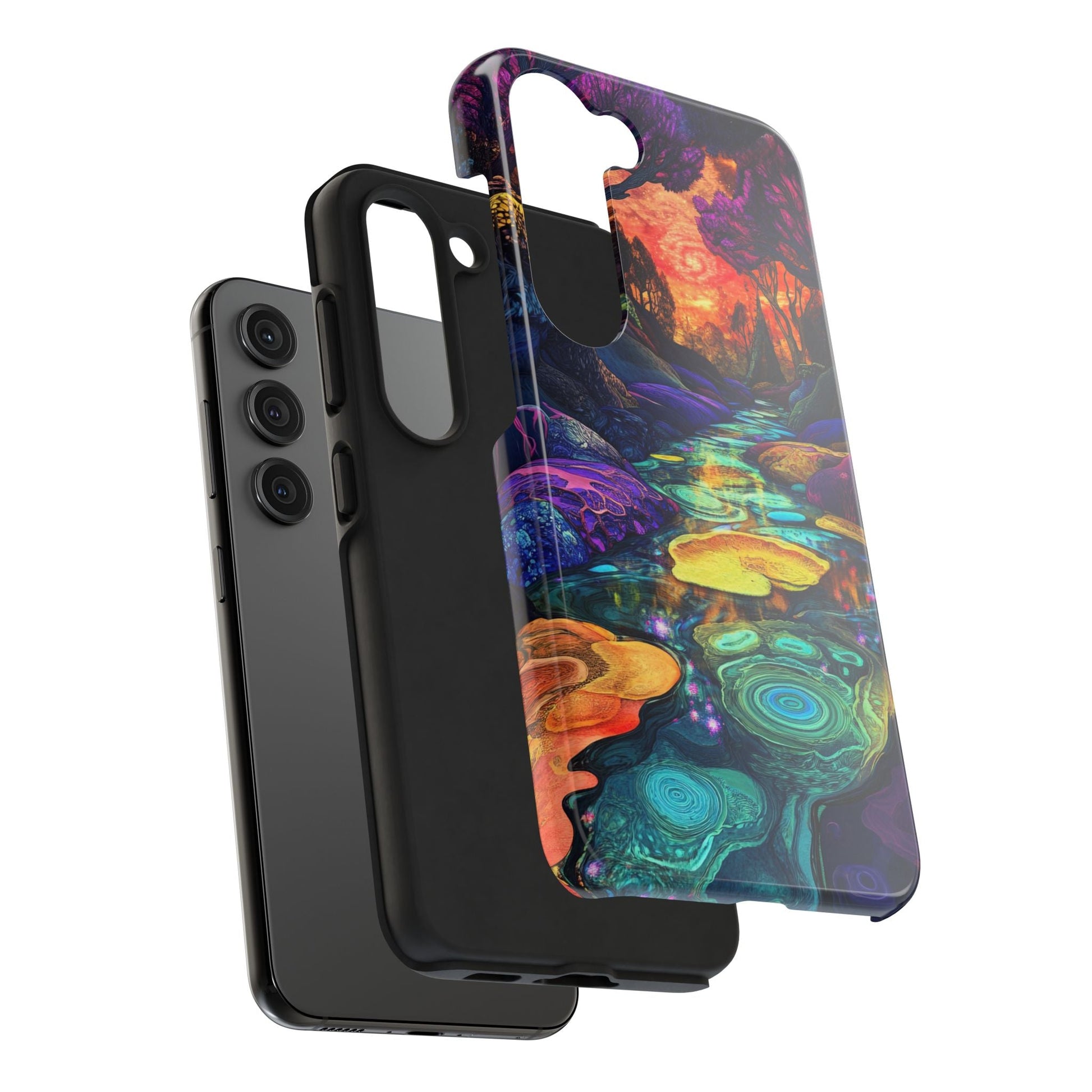 Dreamscape River — Psychedelic Canyon Phone Case - JDG Visual Arts