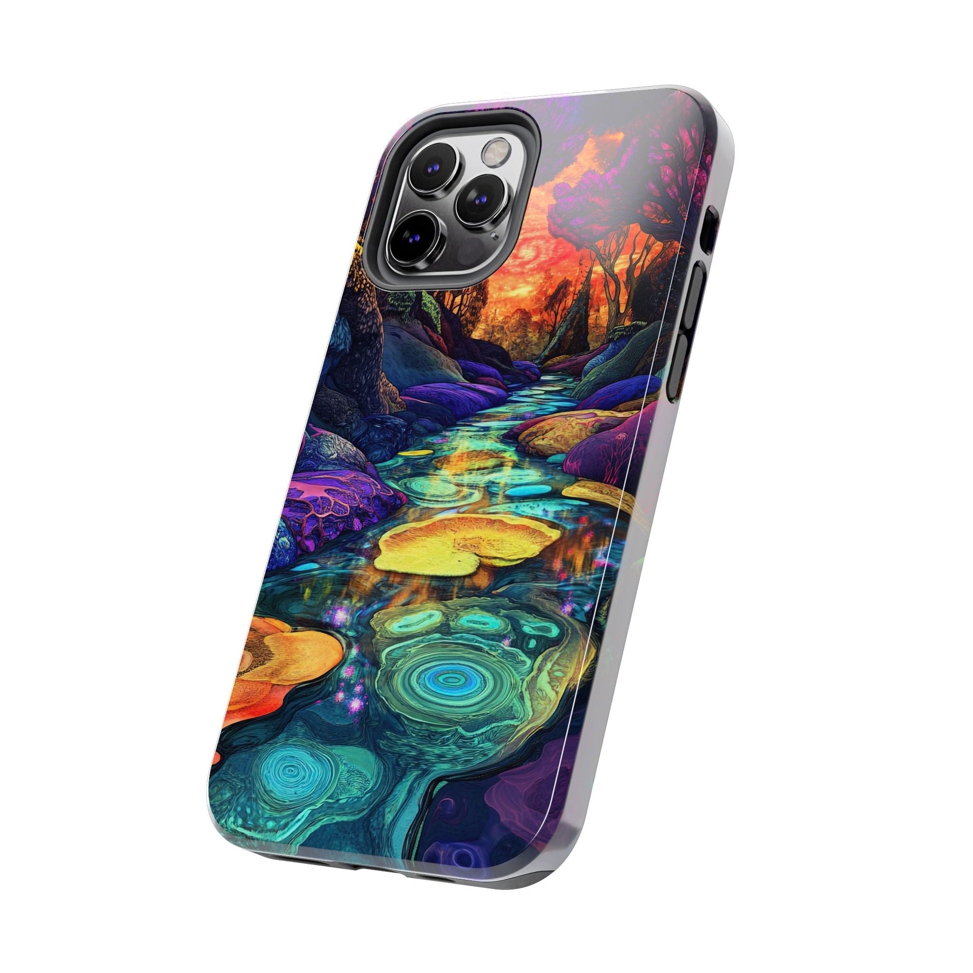 Dreamscape River — Psychedelic Canyon Phone Case - JG Visual Arts