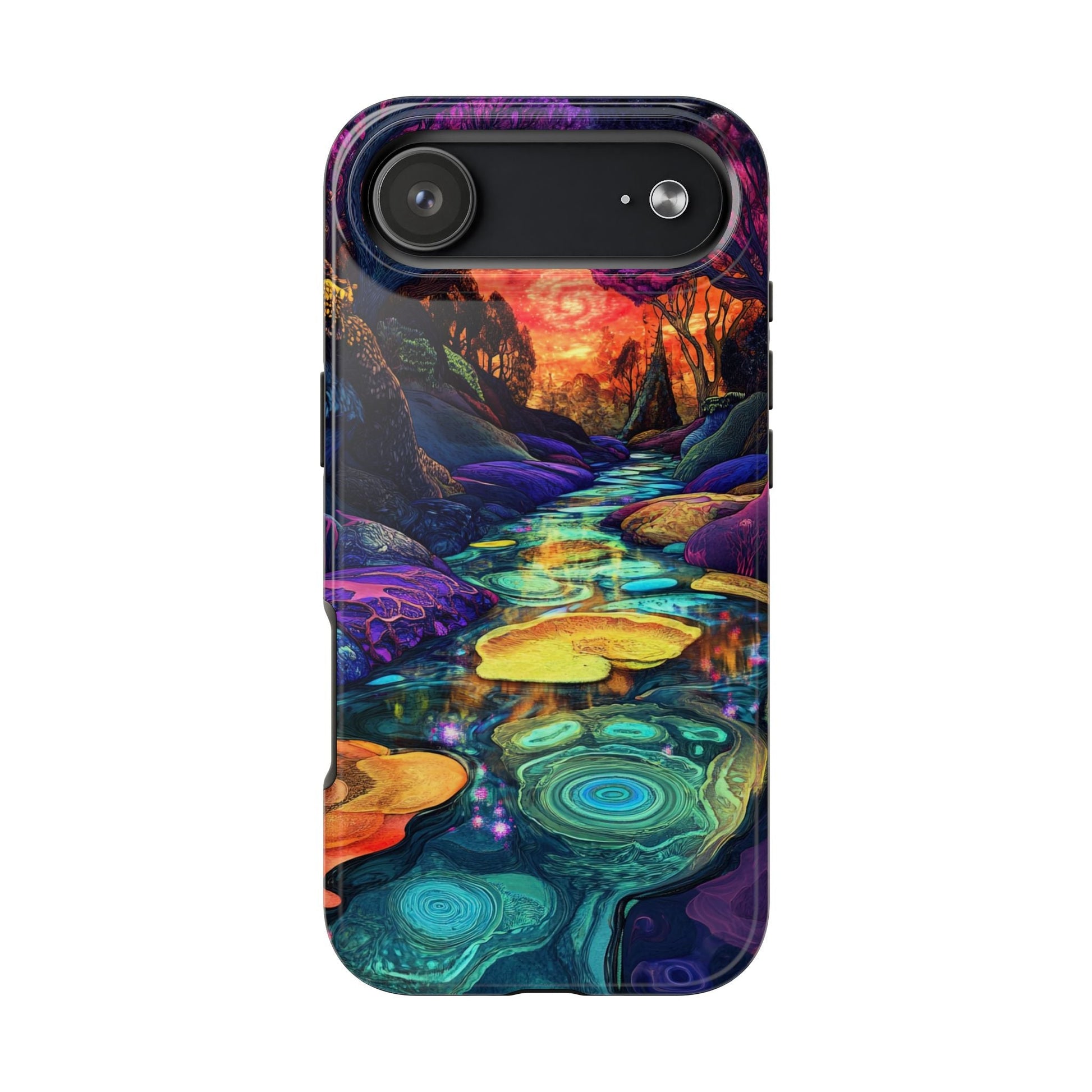 Dreamscape River — Psychedelic Canyon Phone Case - JG Visual Arts