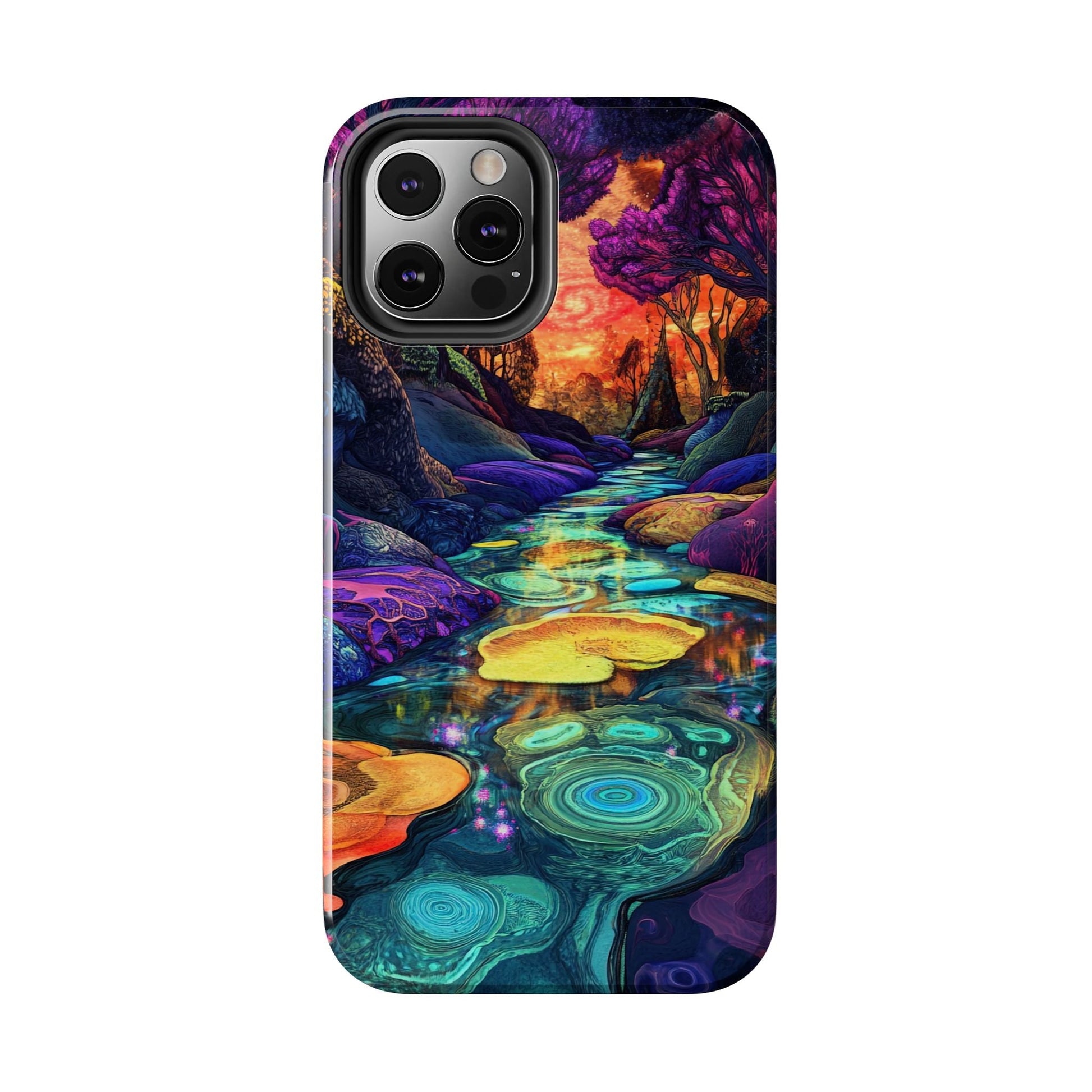 Dreamscape River — Psychedelic Canyon Phone Case - JG Visual Arts