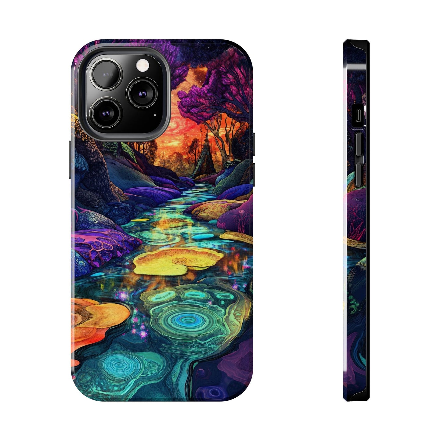 Dreamscape River — Psychedelic Canyon Phone Case - JG Visual Arts