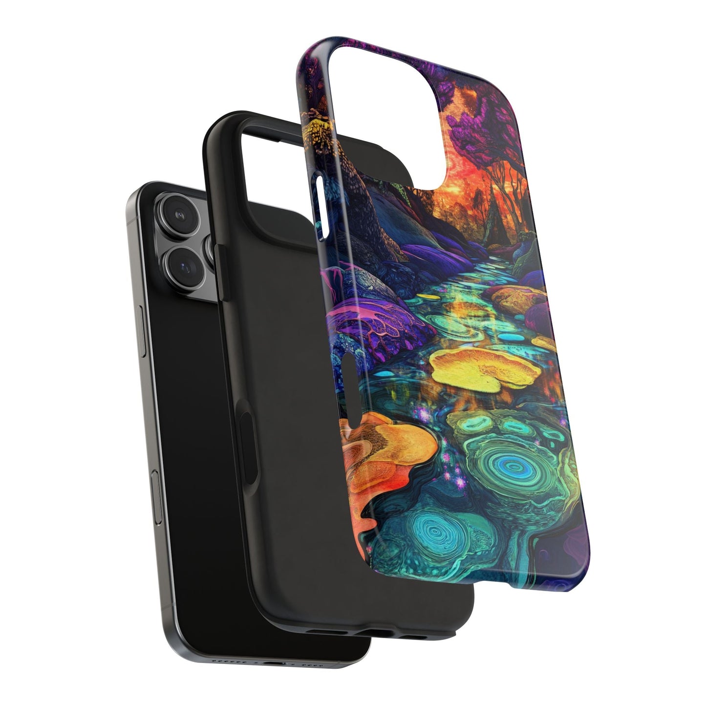 Dreamscape River — Psychedelic Canyon Phone Case - JDG Visual Arts